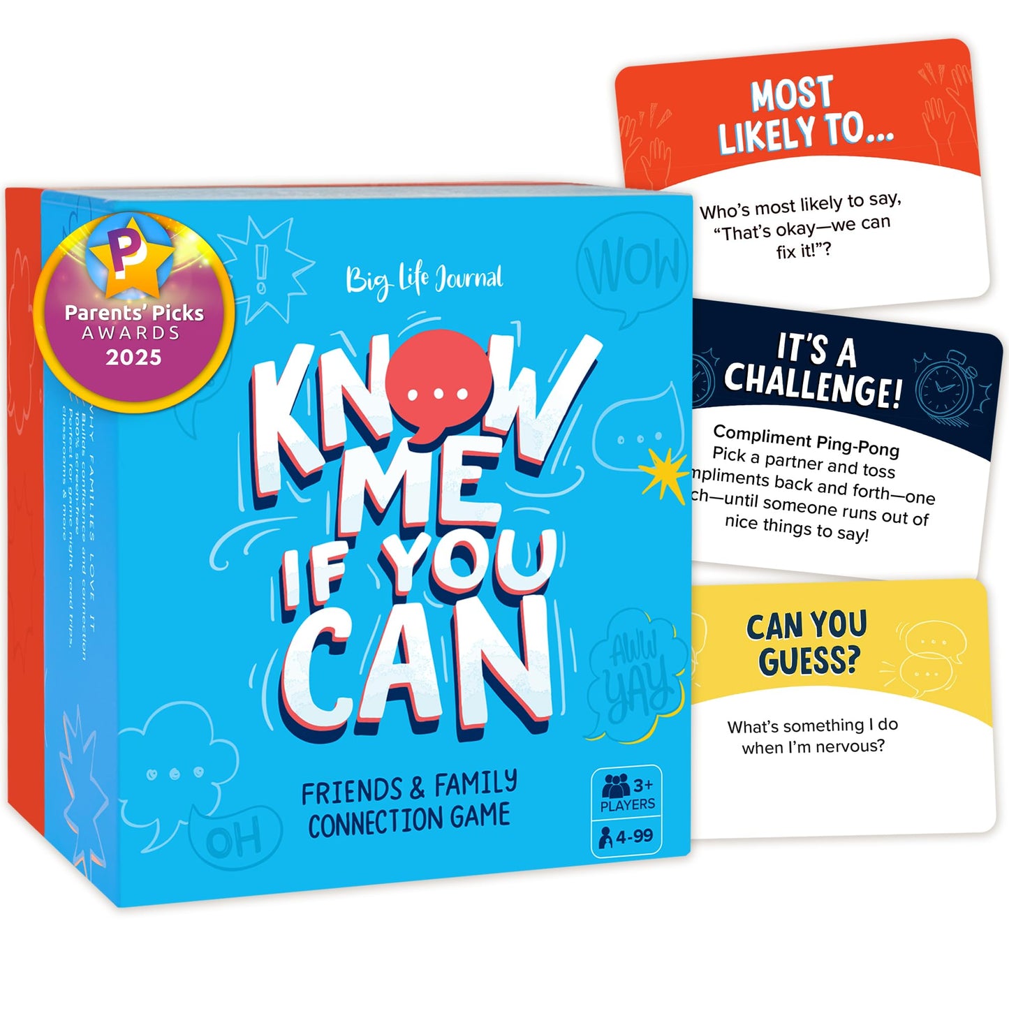 Big Life Journal Know Me If You Can Connection Game | 160 Cards for Conversation & Emotional Intelligence