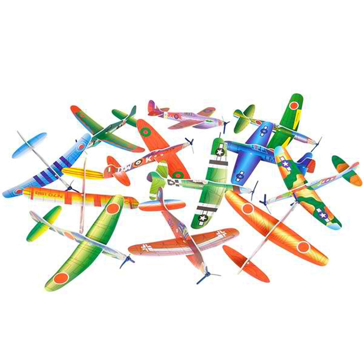 Big Mo's Toys 24-Pack 8-Inch Glider Planes – Party Favors & Prizes