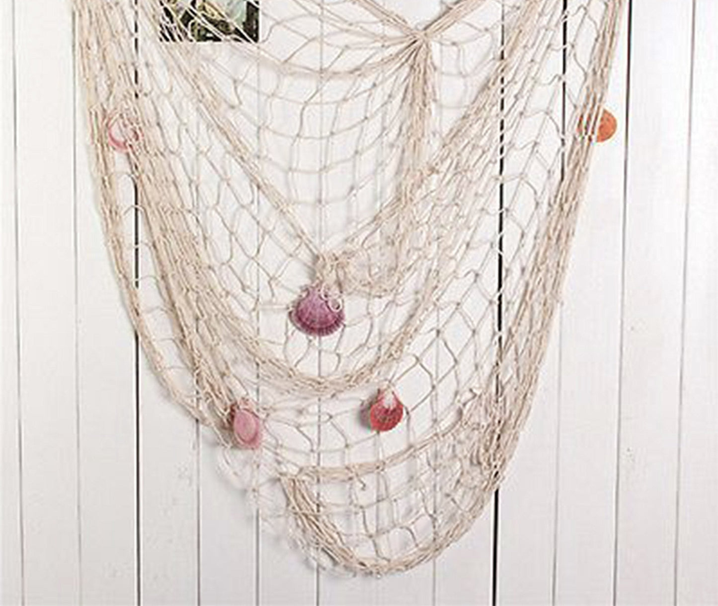 Big Mo's Toys Natural Cotton Fish Net Party Decorations – Nautical Table Covers & Wall Decor