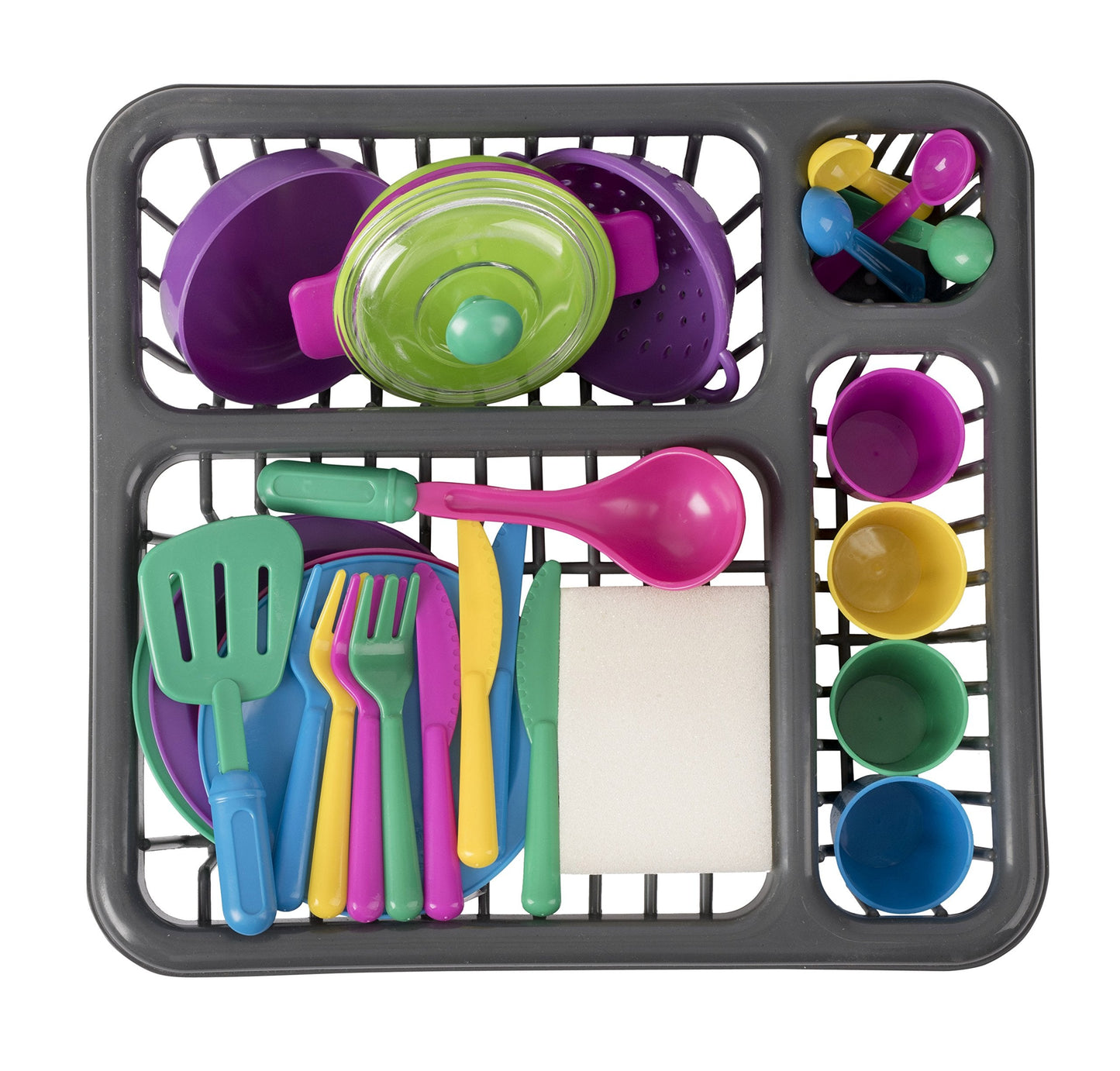 Big Mo’s Toys Pretend Play Dishes Playset – 28-Piece Little Chef Kitchen Set for Kids