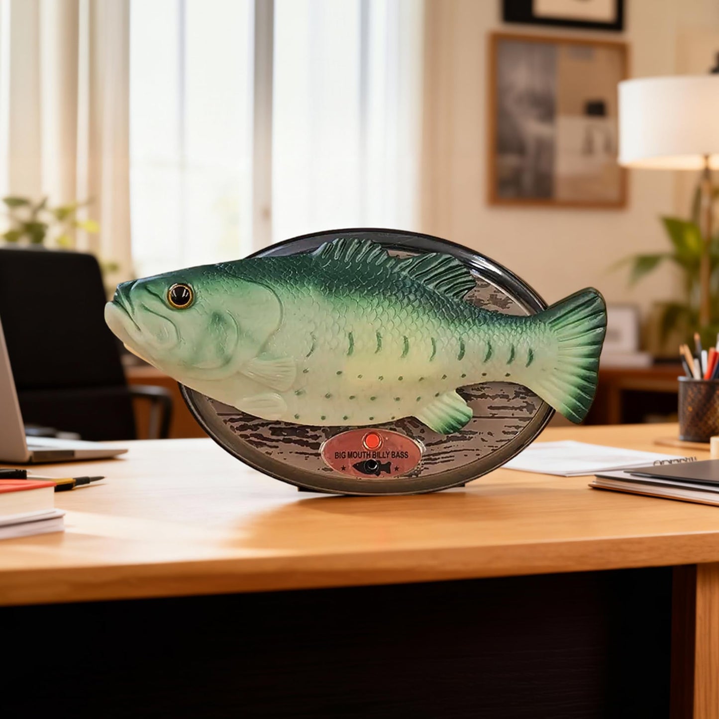 Big Mouth Billy Bass Singing Fish Gift Set — Animatronic Wall Plaque + 3D Keychain