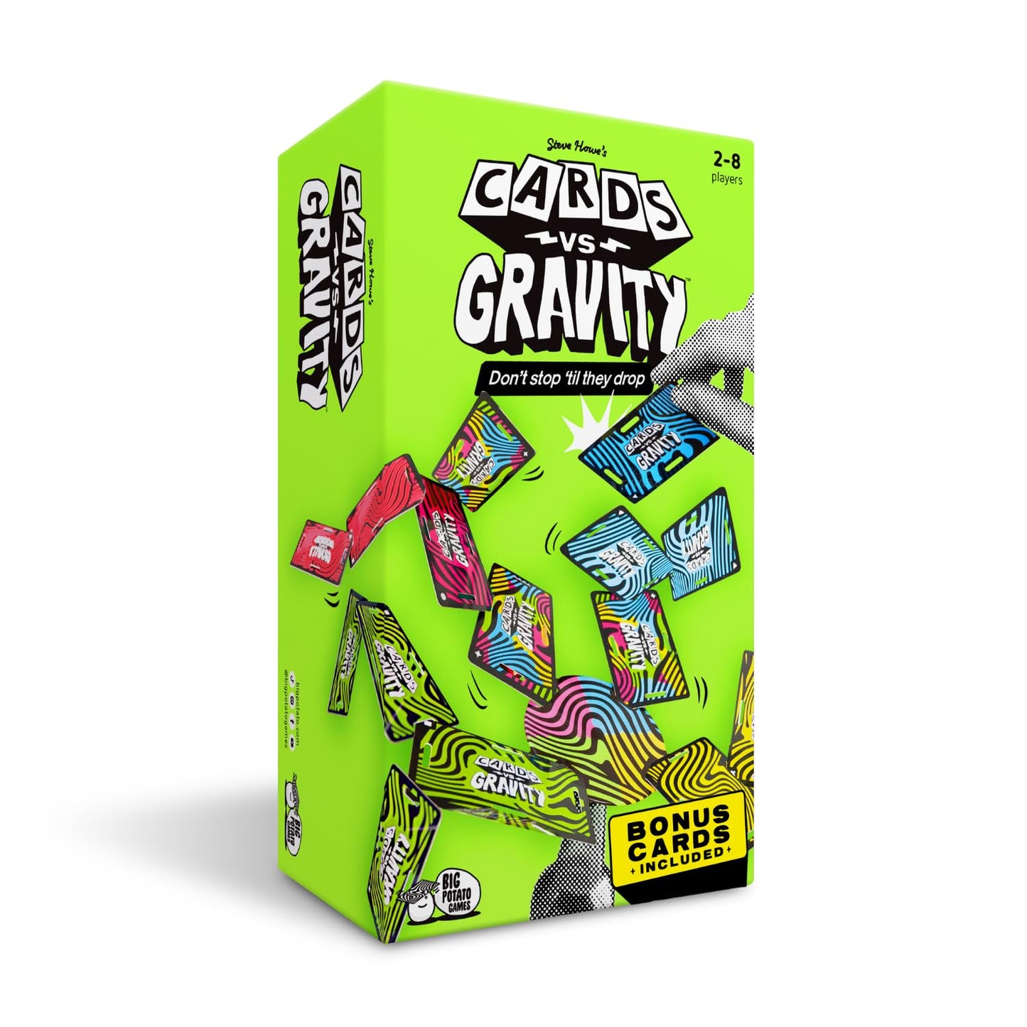 Big Potato Cards vs Gravity Pro: Ultimate Stacking & Balancing Travel Game – Waterproof, 2-8 Players