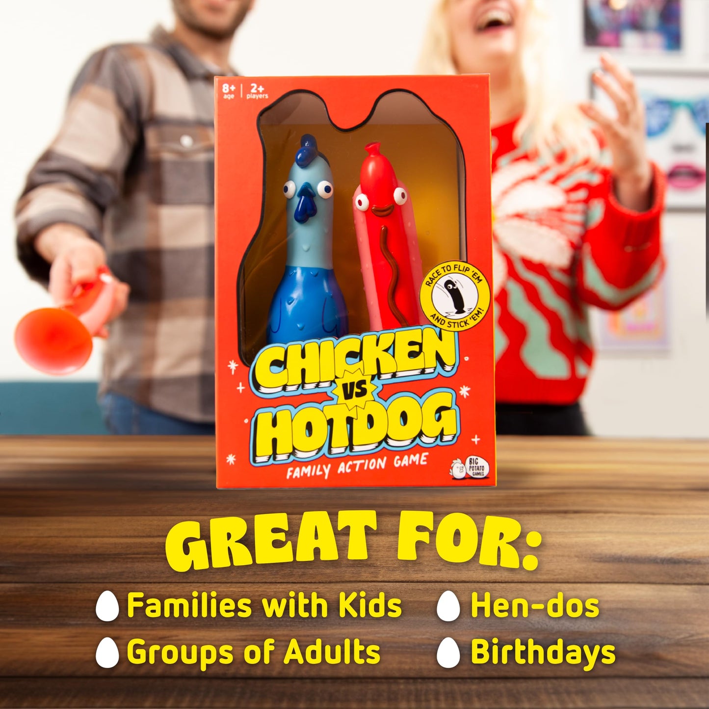 Big Potato Chicken vs Hotdog: Funniest Family Party Game | 2–10 Players