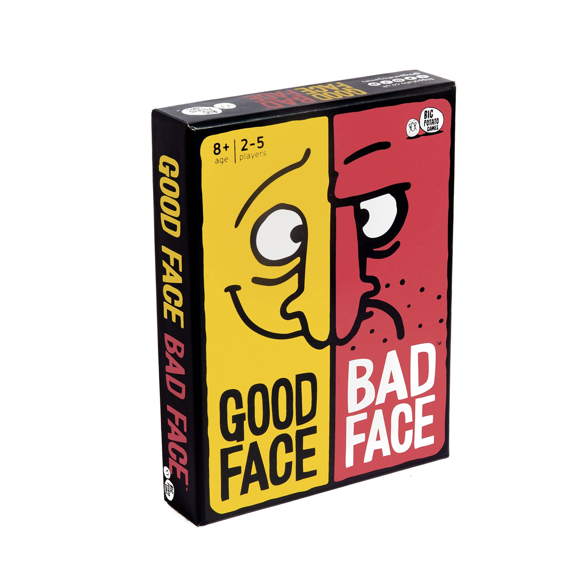 Big Potato Good Face Bad Face – Hilarious Travel Party Card Game for Family & Adults