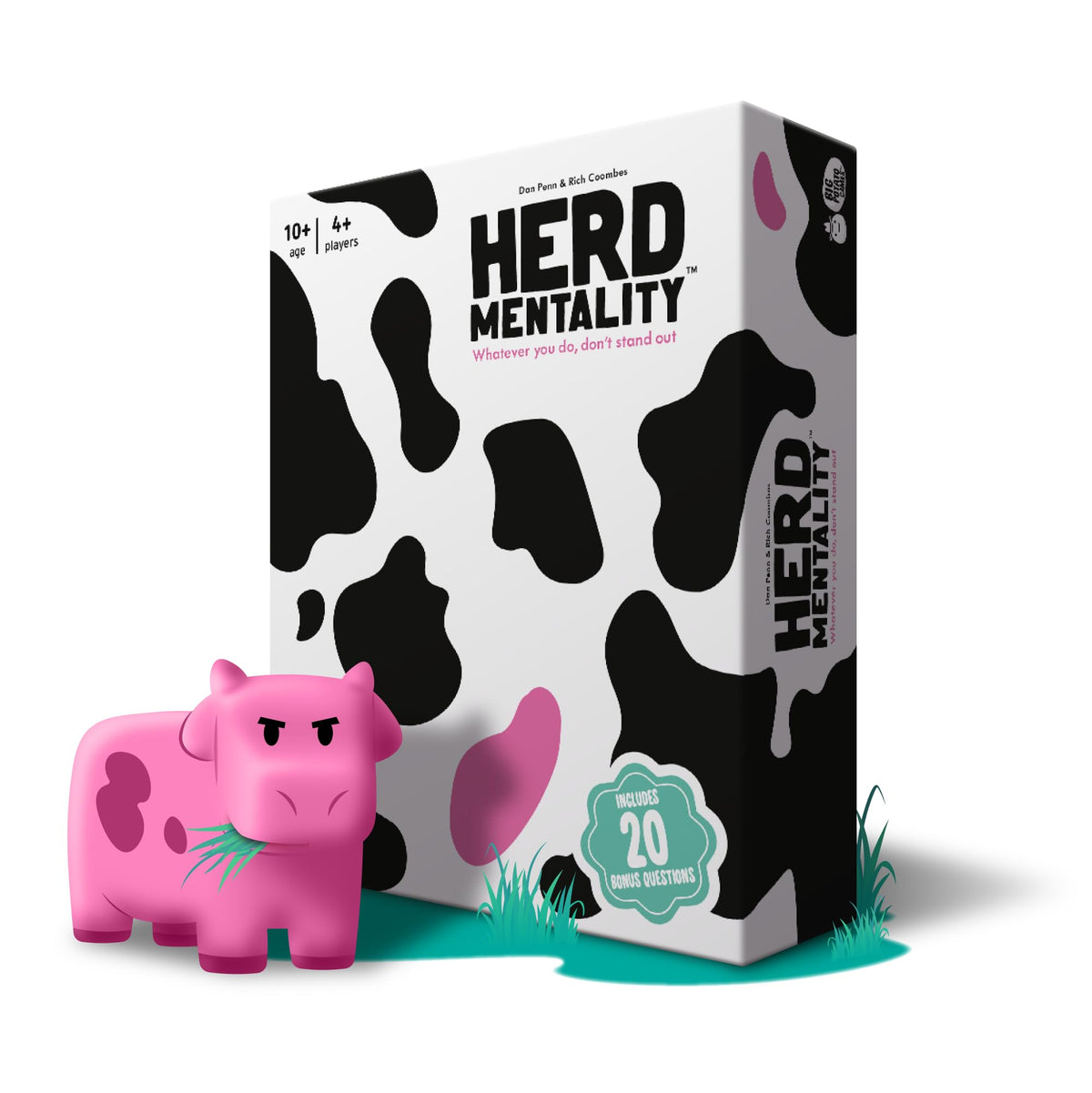 Herd Mentality: Udderly Funny Family Board Game by Big Potato | 4-20 Players + 20 Extra Questions