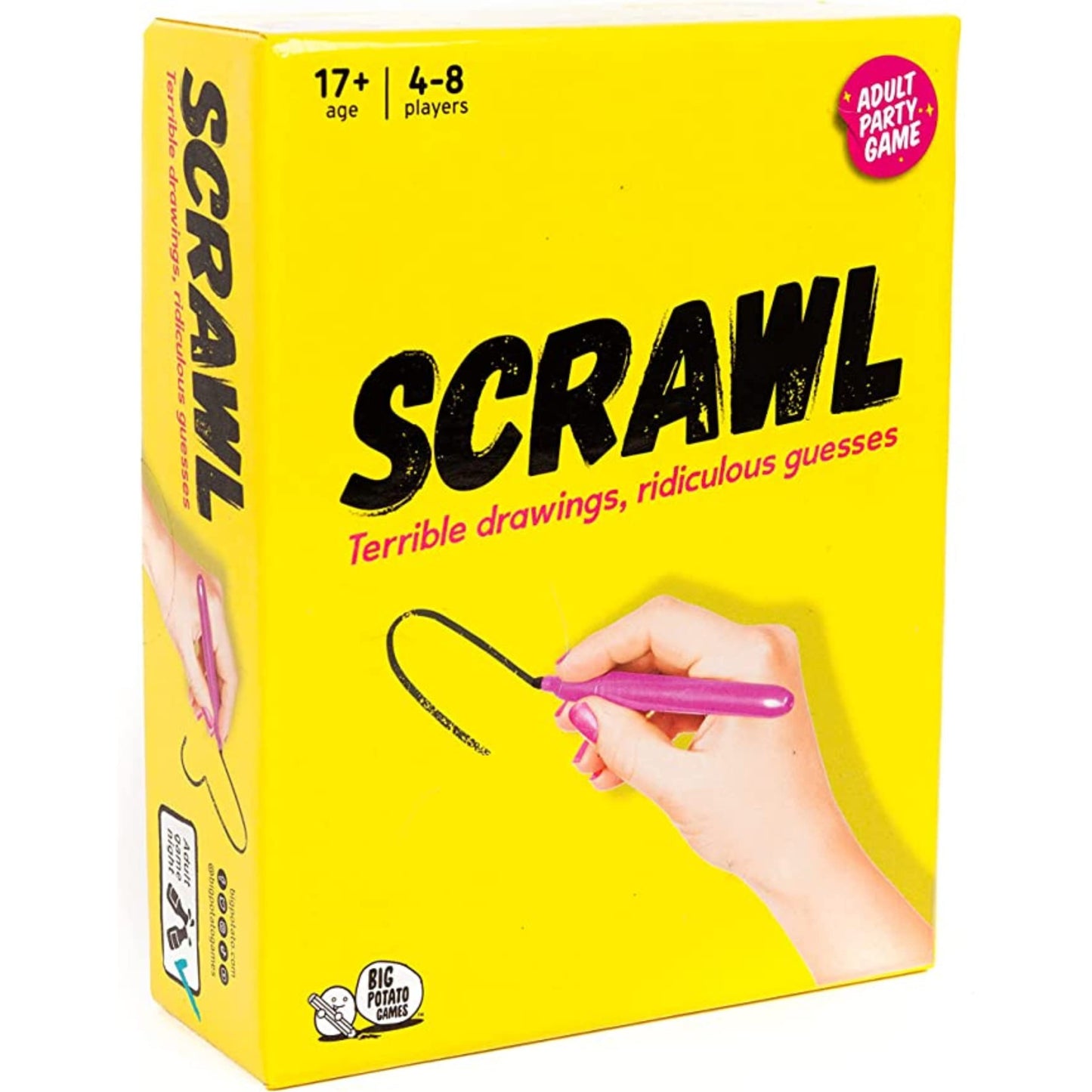 Big Potato Scrawl: Adult Party Board Game for Drawings & Ridiculous Guesses