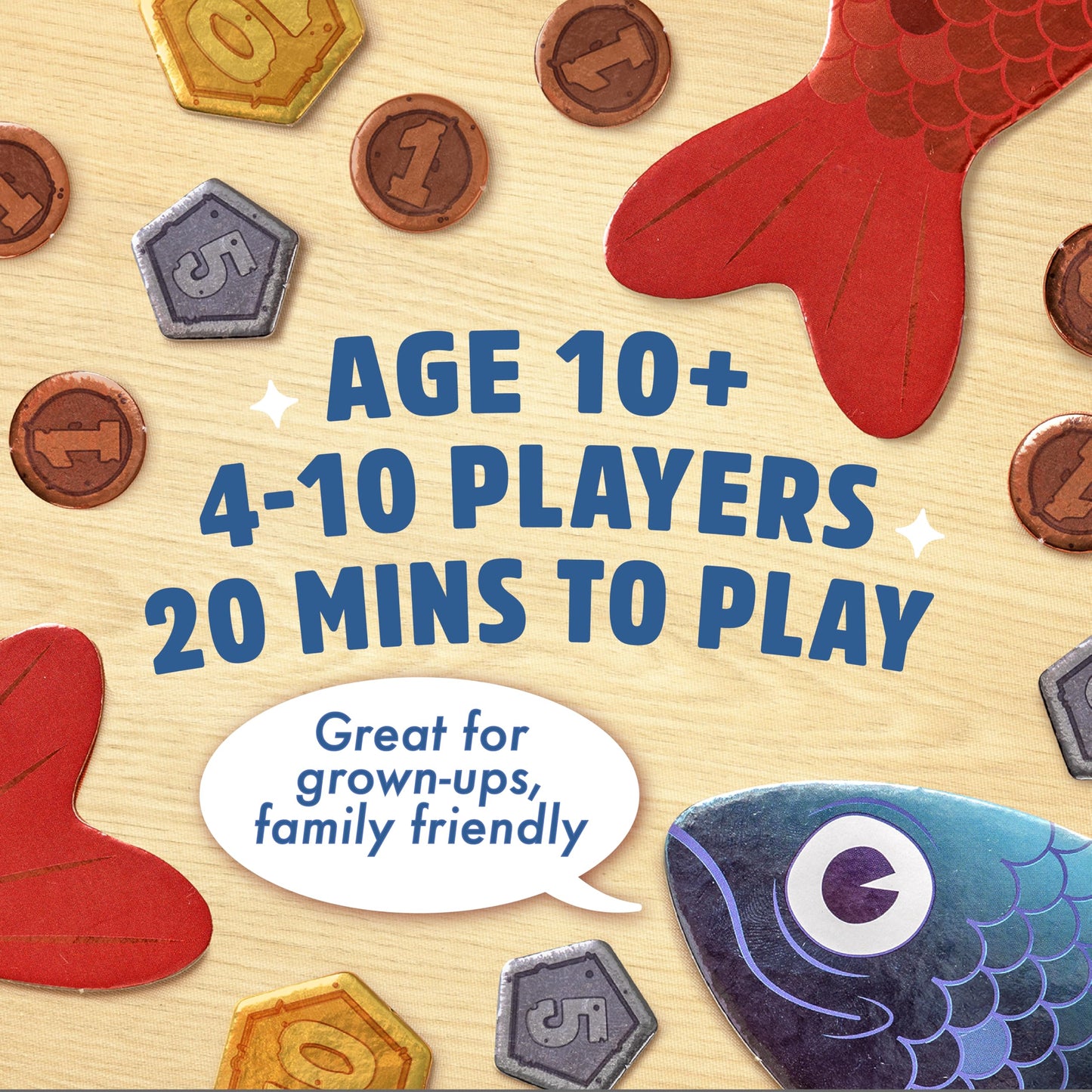 Big Potato Sounds Fishy Board Game: Bluffing Family Quiz for Kids 10+ | Fun Group Trivia