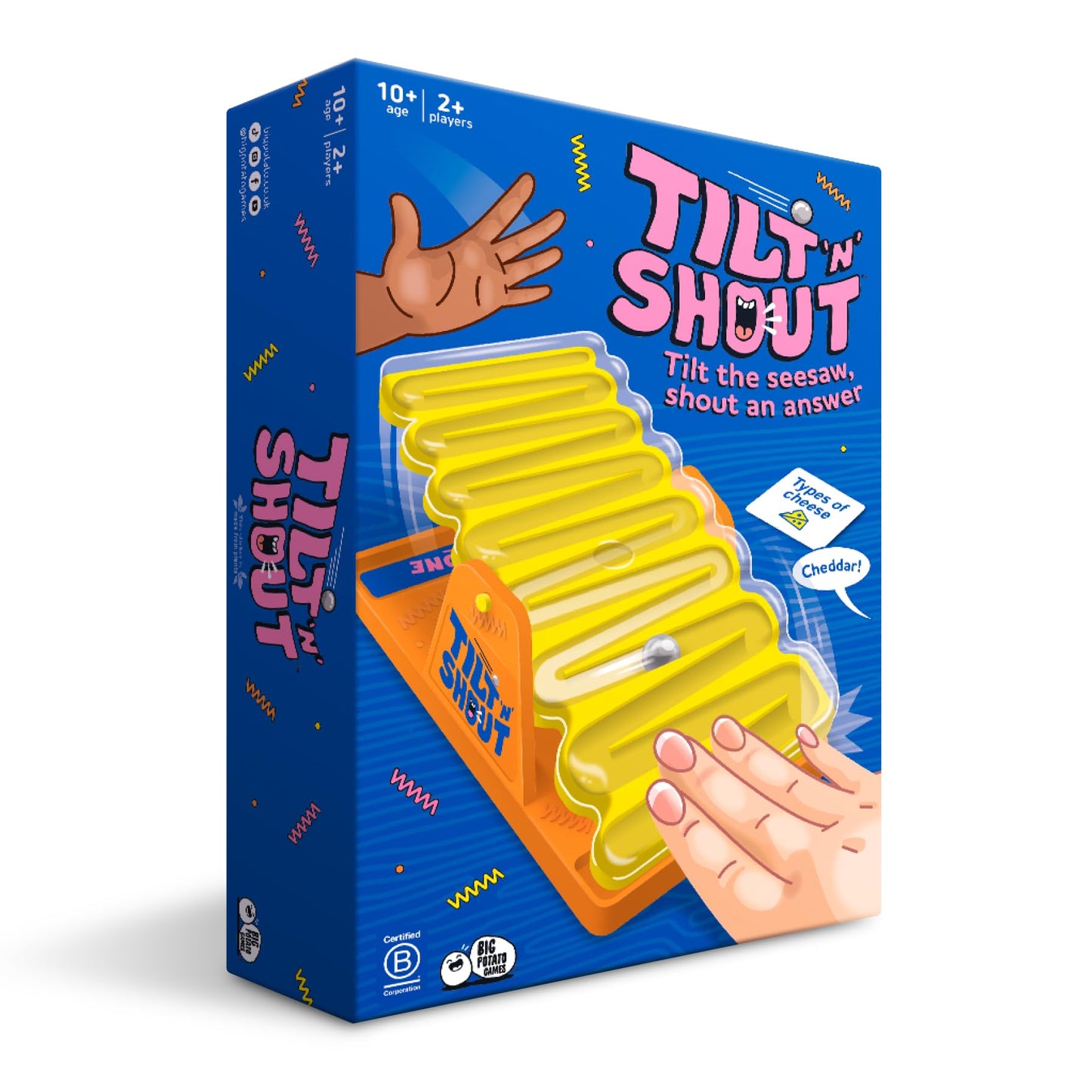 Big Potato Tilt 'n' Shout: Quick Family Board Game for All Ages | Best New Board Games 2024