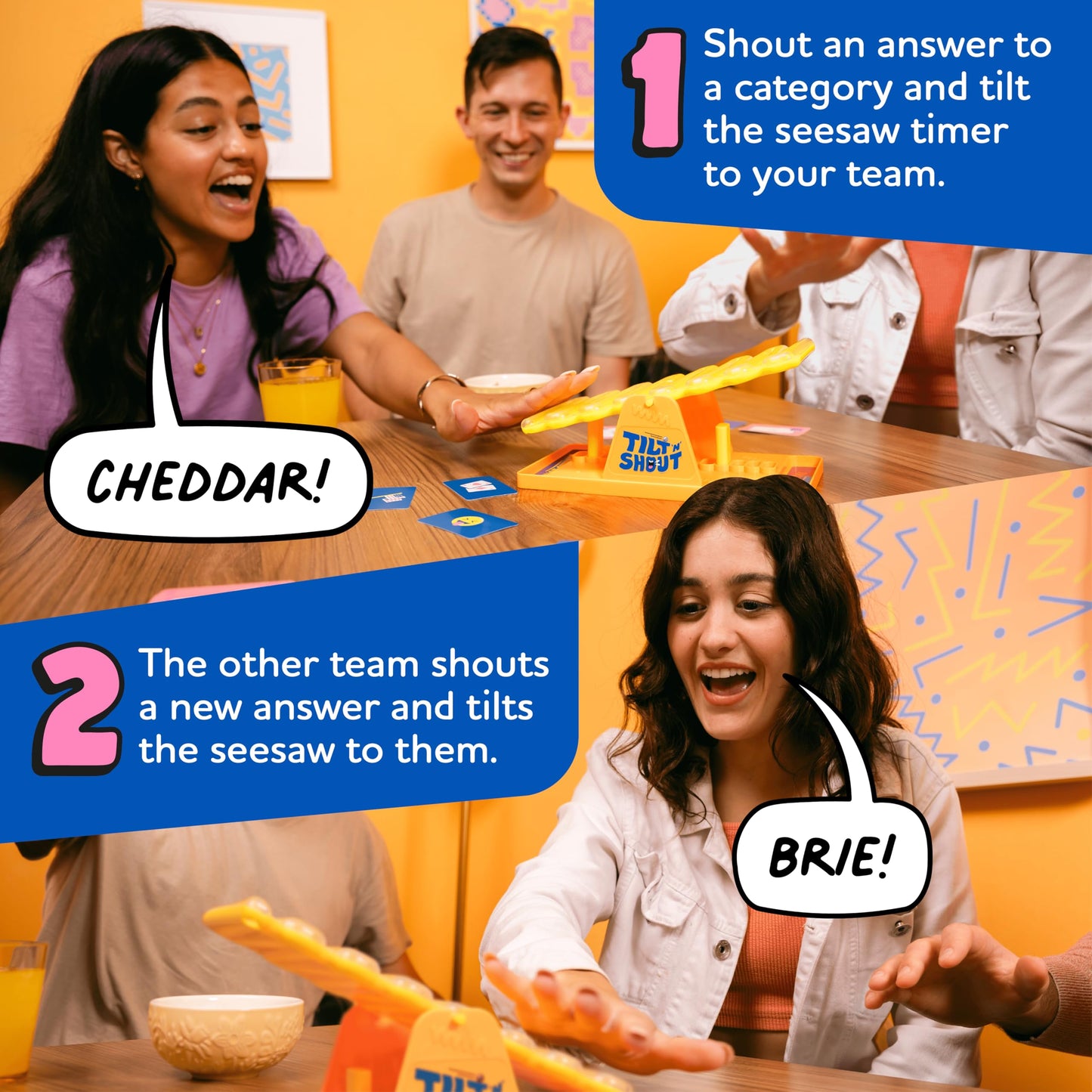 Big Potato Tilt 'n' Shout – Fast-Paced Family Party Game with Categories & Bonus Content