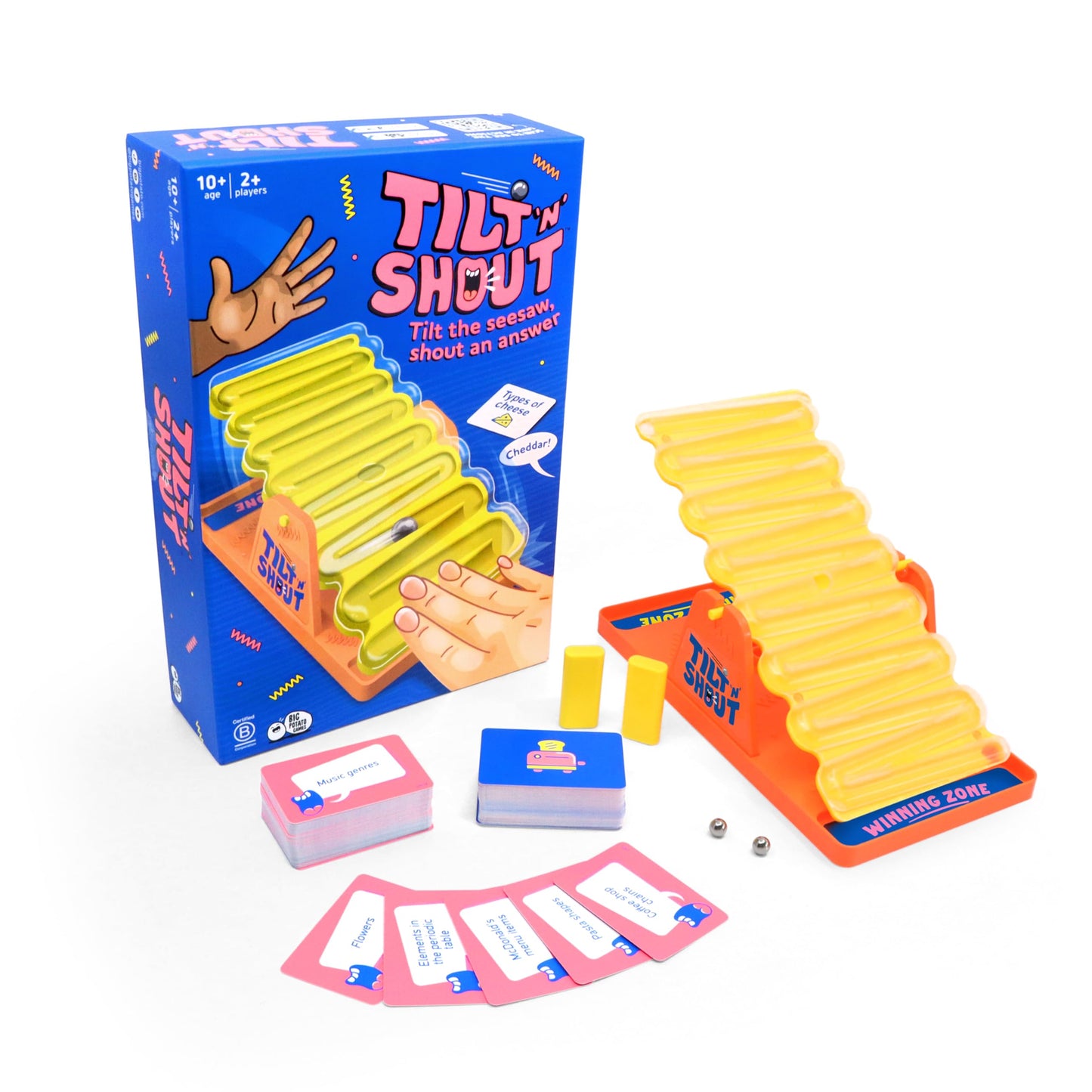 Big Potato Tilt 'n' Shout: Quick Family Board Game for All Ages | Best New Board Games 2024