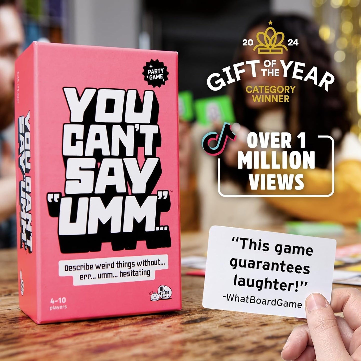 Big Potato You Can’t Say UMM: Fast-Paced Party Game for Family & Adults