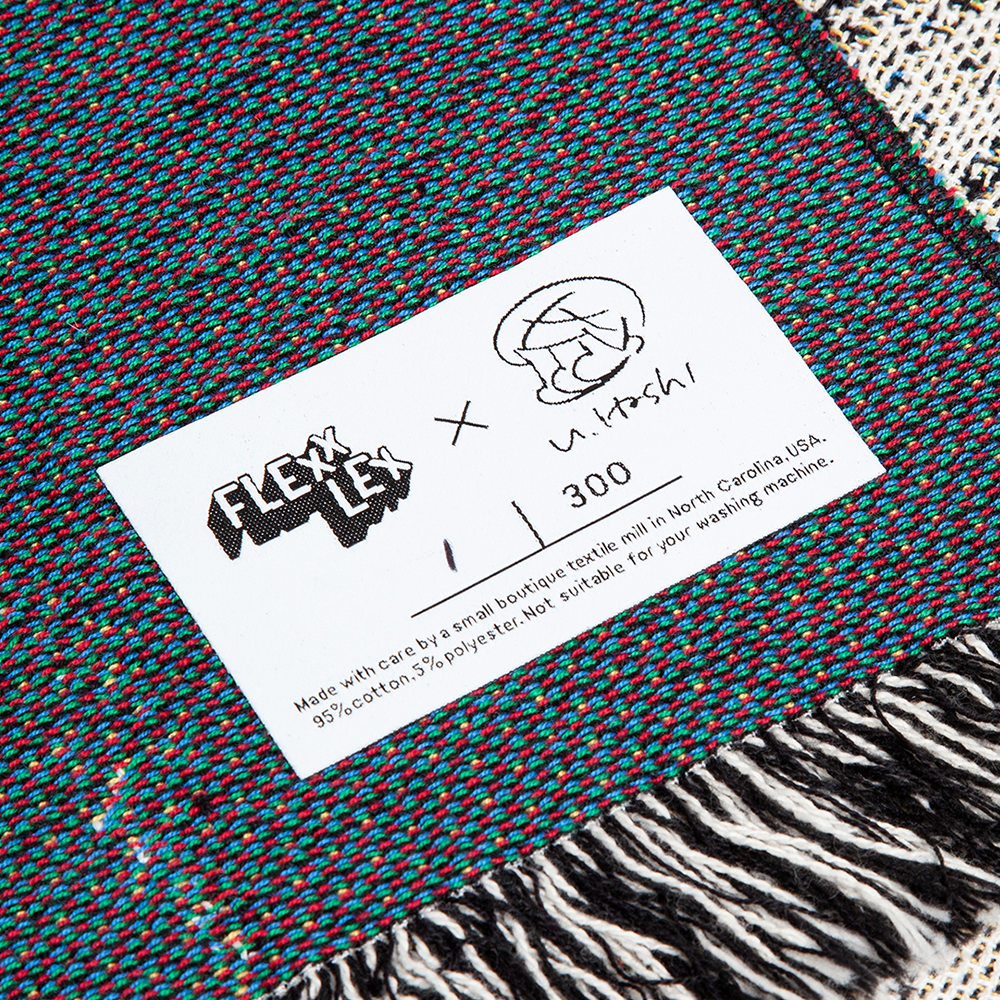 Yutaka Hashimoto - 'Study for NULL' (Does Appearance Produce Bias #096)' Tapestry Throw