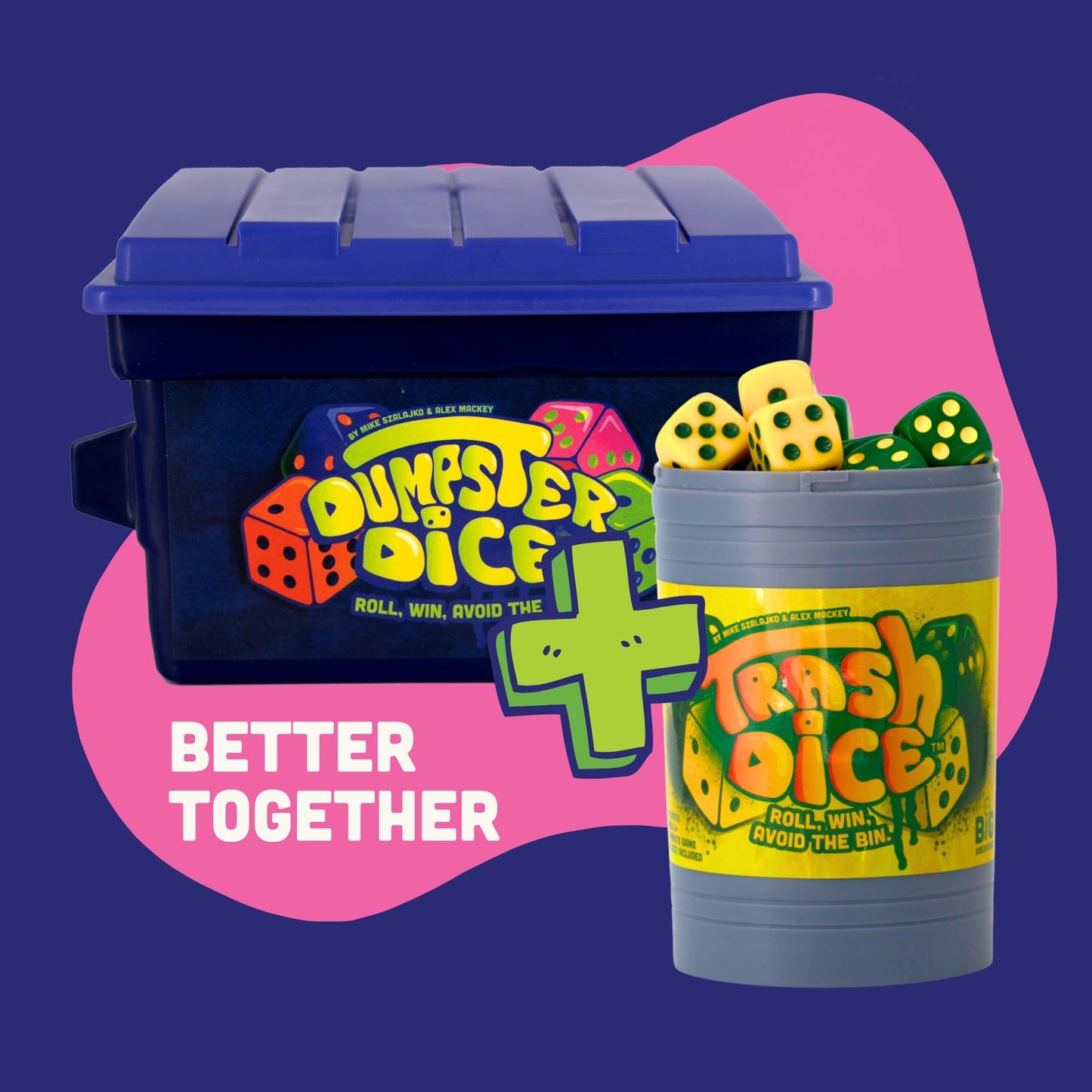 Big Discoveries Dumpster Dice – Fast-Paced 4-Player Dice Game for Travel & Parties