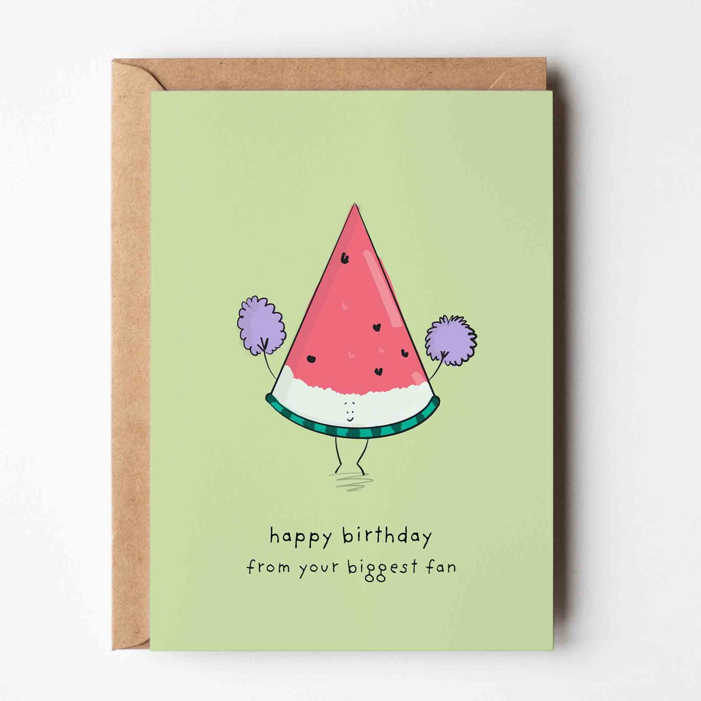 Happy Birthday From Your Biggest Fan Greeting Card