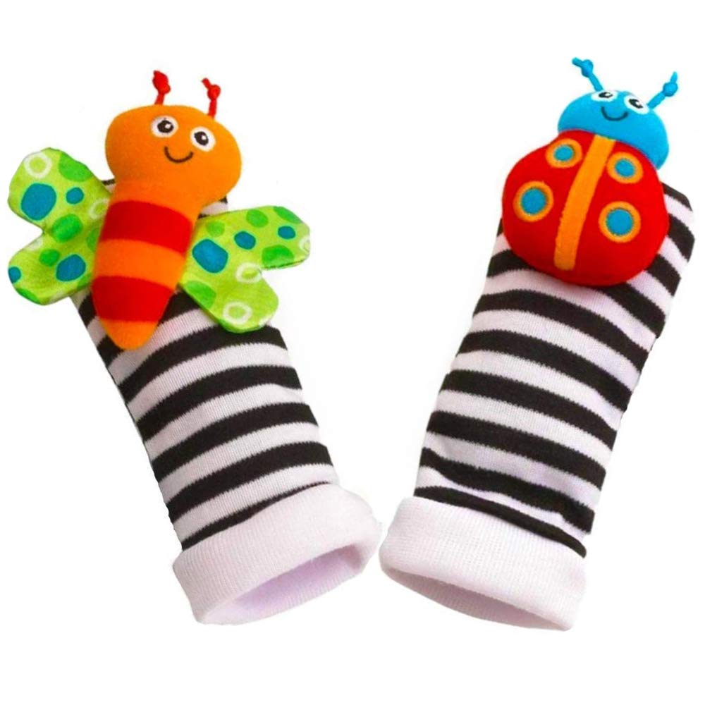 Bigib Baby Infant Rattle Socks Toys (3-6 to 12 Months) – Sensory Learning Toy for Girls & Boys