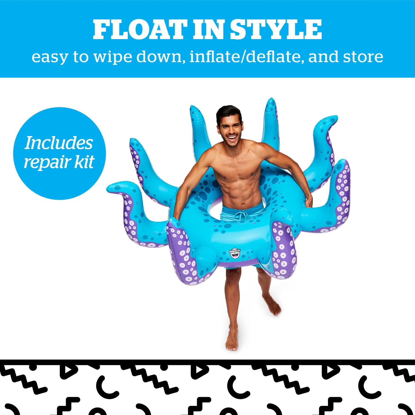 BigMouth Inc Giant Octopus Tentacles Pool Float – 5ft Wide Inflatable Tube