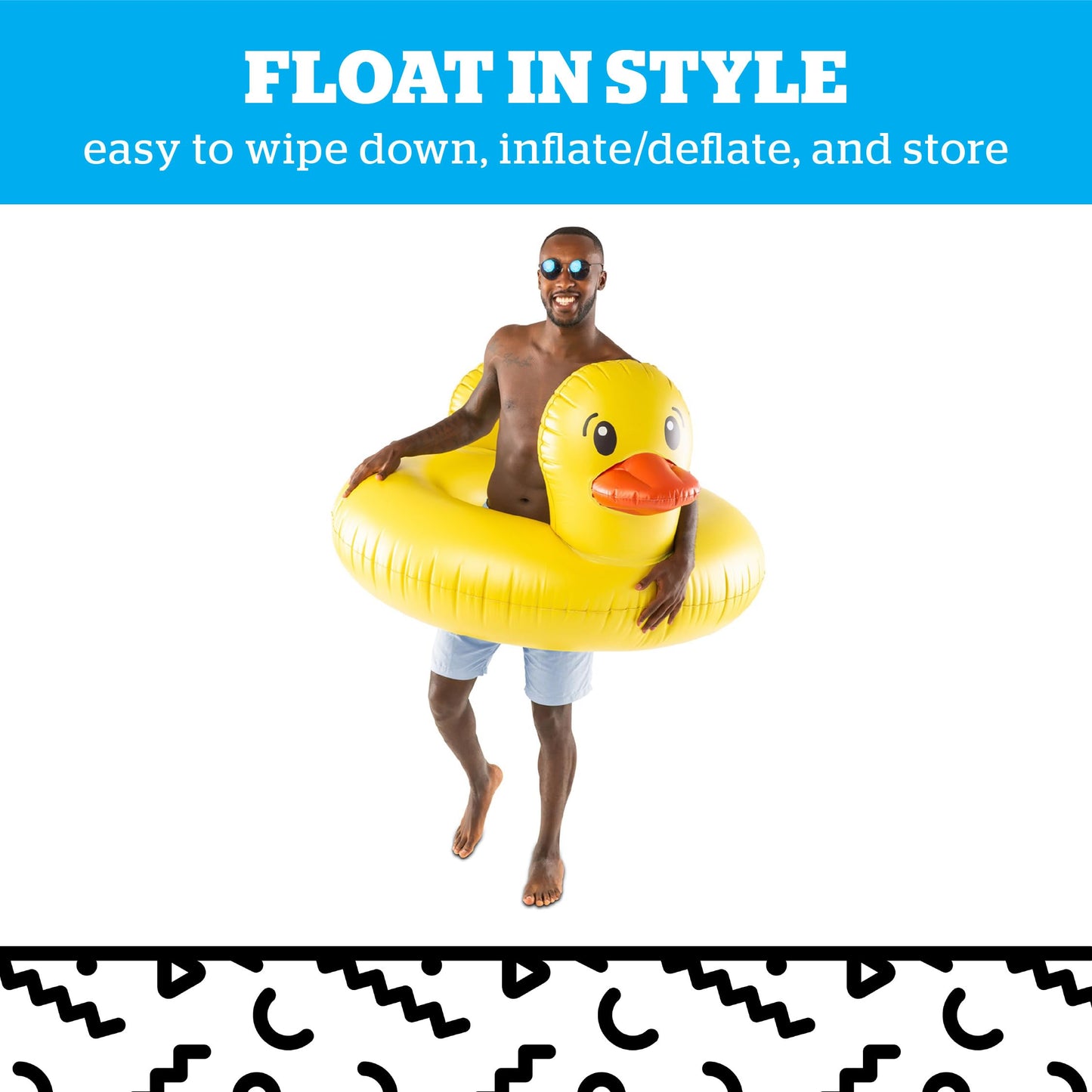 BigMouth Inc Giant Duck Pool Float – Over 4 Feet Wide, Inflatable Water Toy