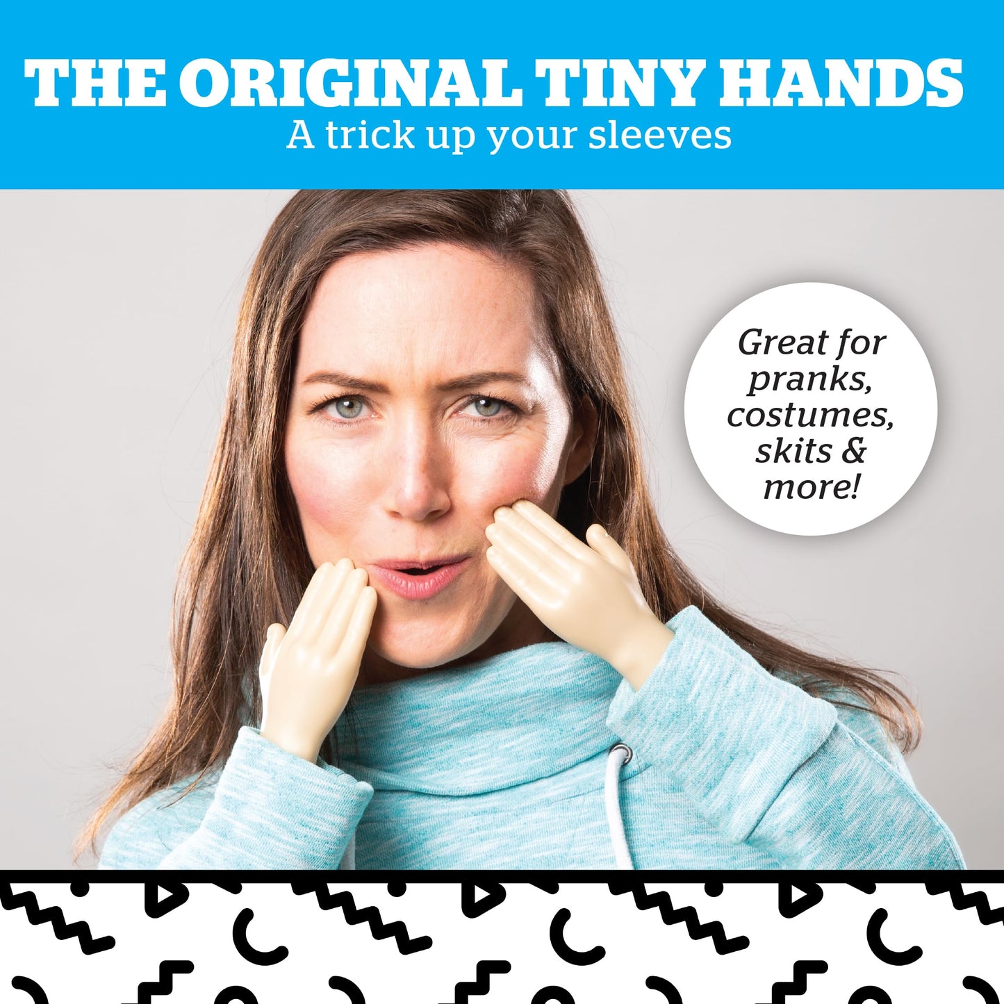 BigMouth Inc Tiny Hands on a Stick – The Original Tiny Hands Gag Gifts for Costumes & Pranks