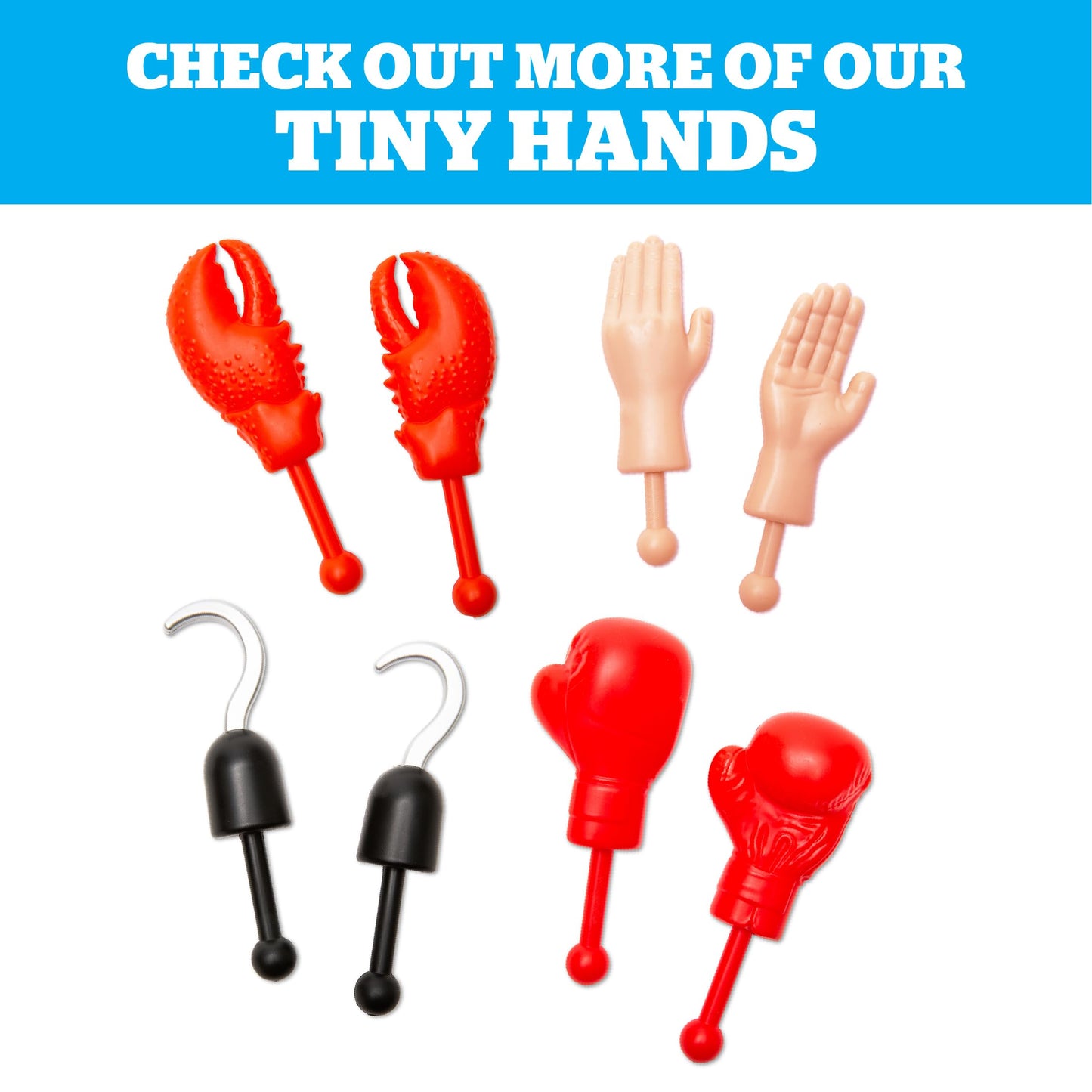 BigMouth Inc Tiny Hands on a Stick – The Original Tiny Hands Gag Gifts for Costumes & Pranks