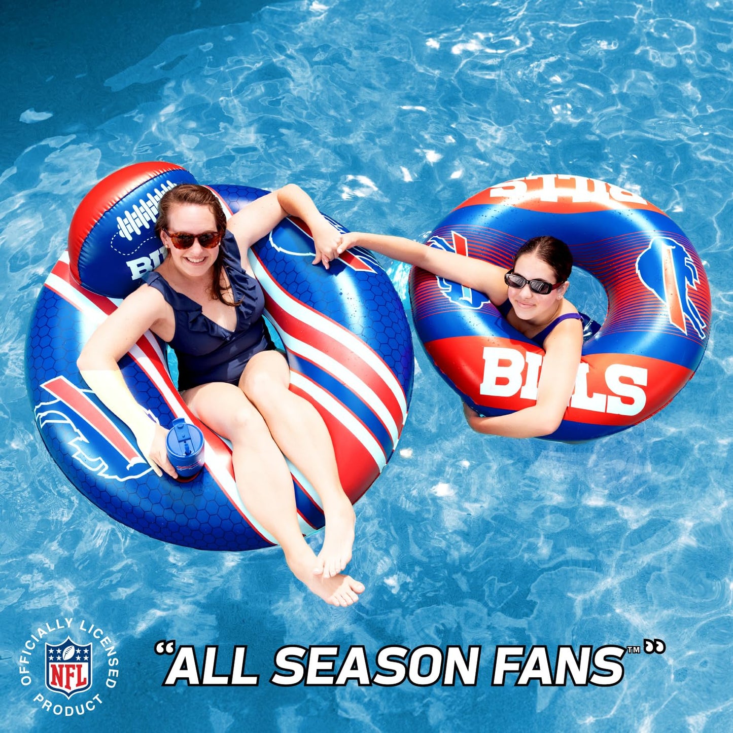 Buffalo Bills 42-Inch NFL Pool Float with Back Support | BigMouth Inc