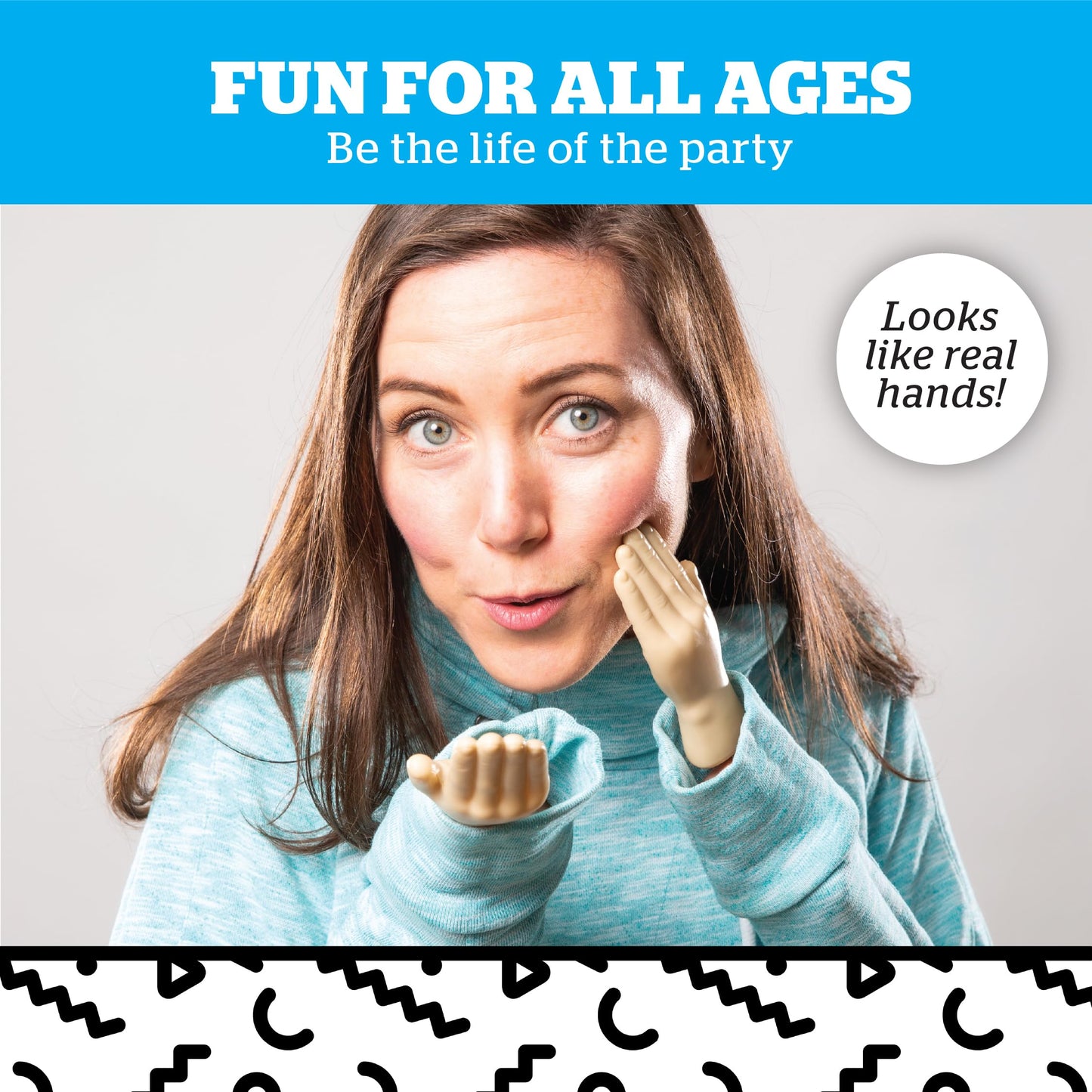 BigMouth Inc Tiny Hands on a Stick – The Original Tiny Hands Gag Gifts for Costumes & Pranks