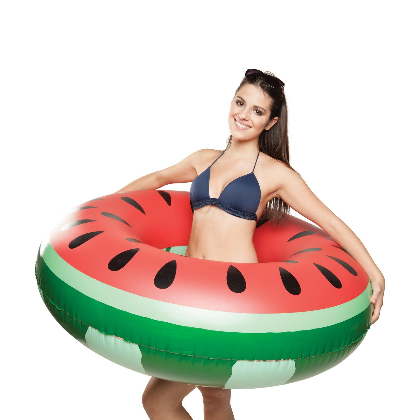 BigMouth Inc Watermelon Pool Float – Large Inflatable Lounger for Summer Fun