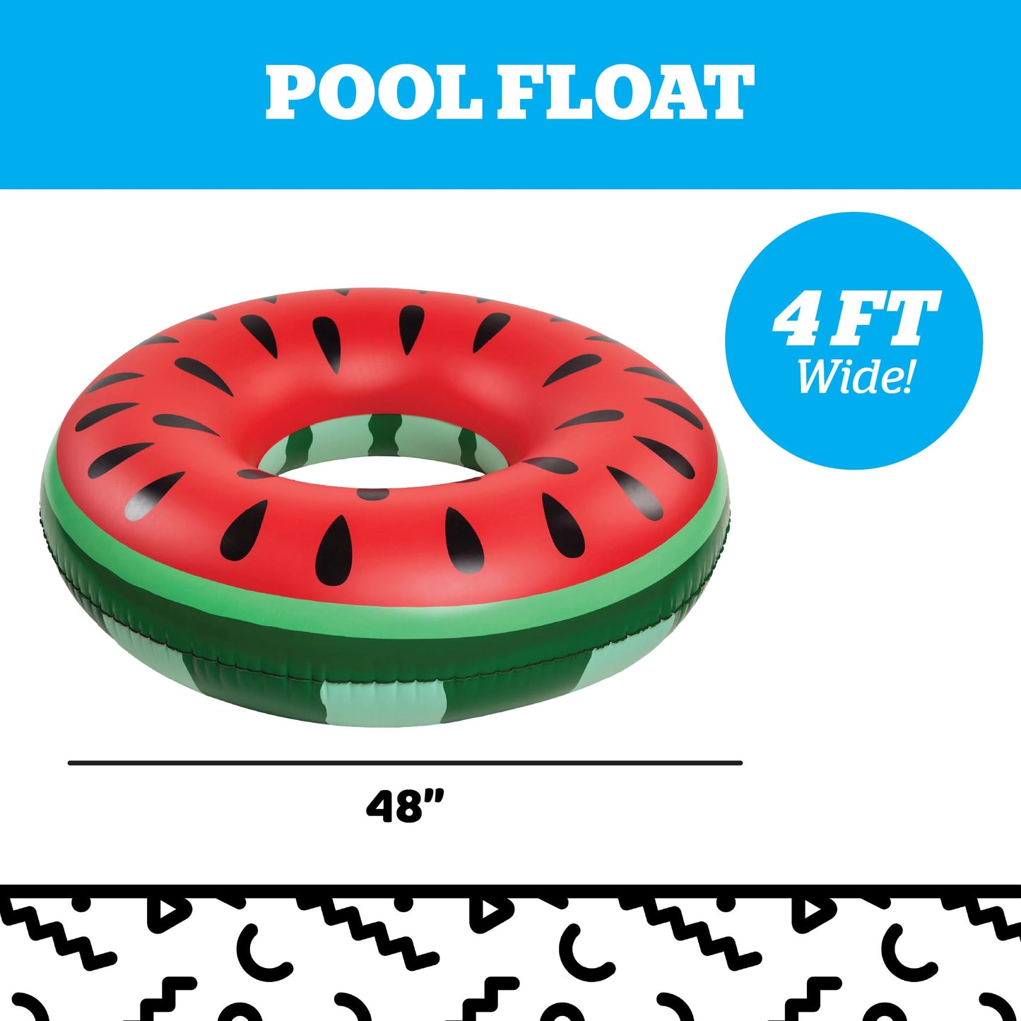 BigMouth Inc Watermelon Pool Float – Large Inflatable Lounger for Summer Fun