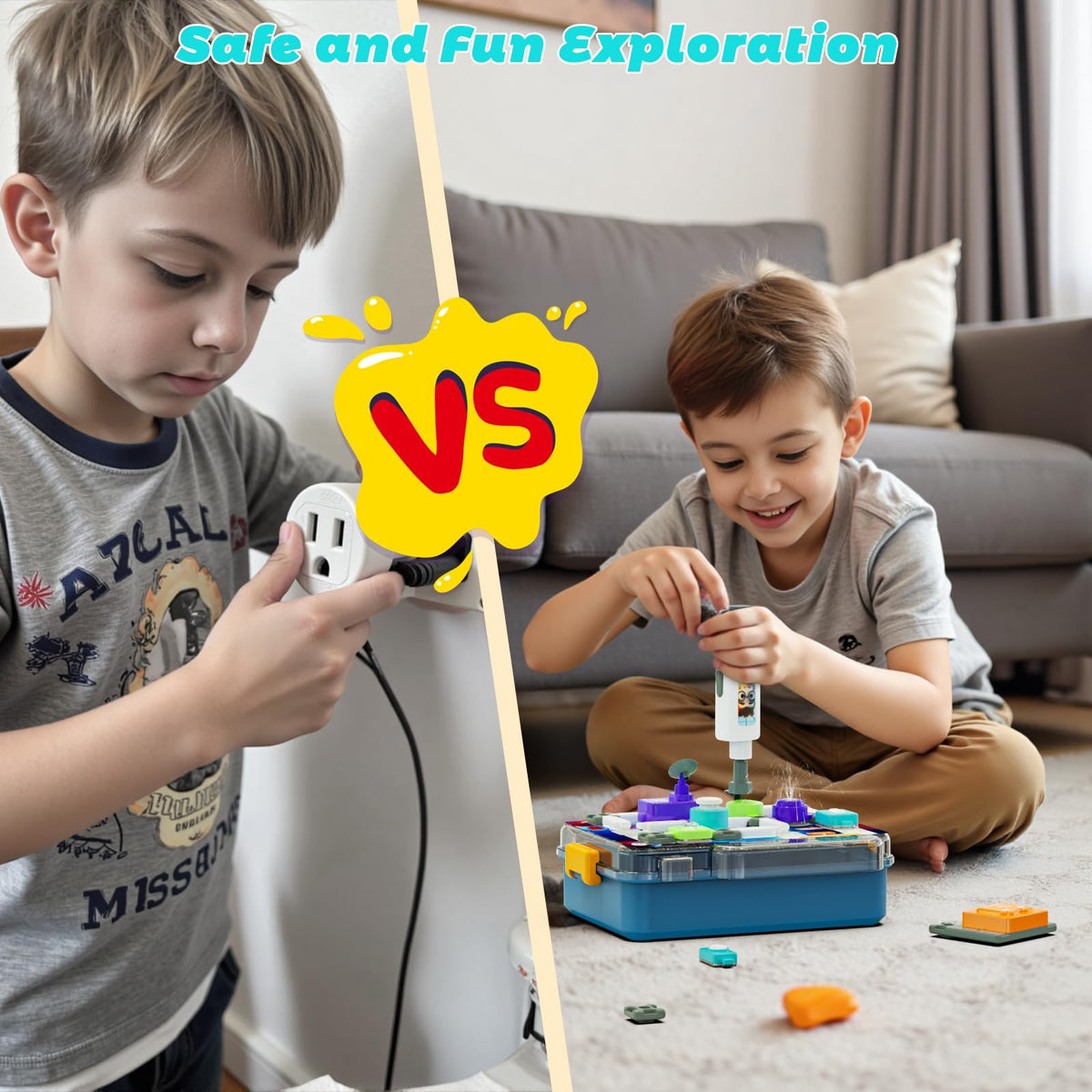 BIGRANK Science Kits for Kids 5-12 | 58 Circuit Parts, 520+ Projects, Portable STEM Toys