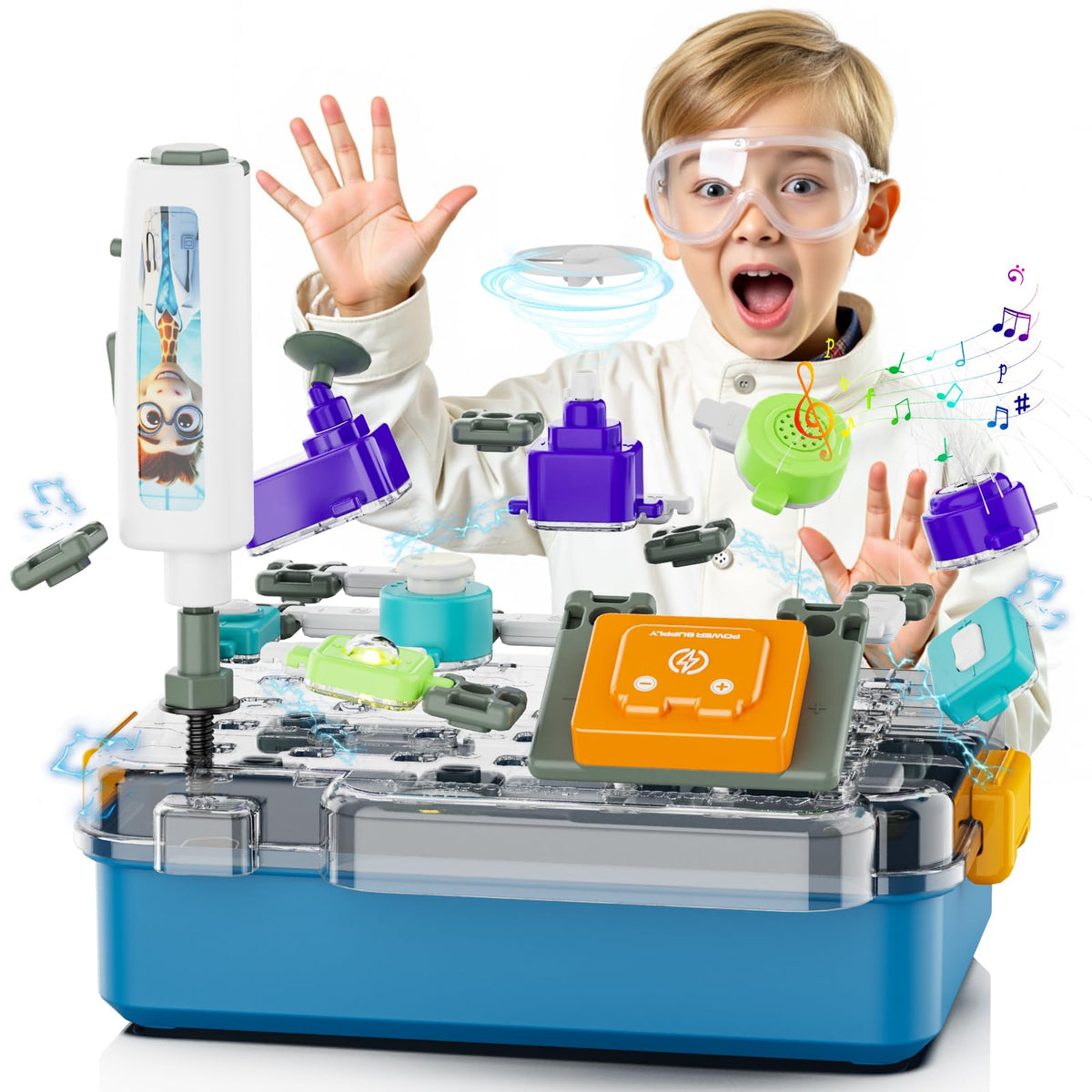 BIGRANK Science Kits for Kids 5-12 | 58 Circuit Parts, 520+ Projects, Portable STEM Toys