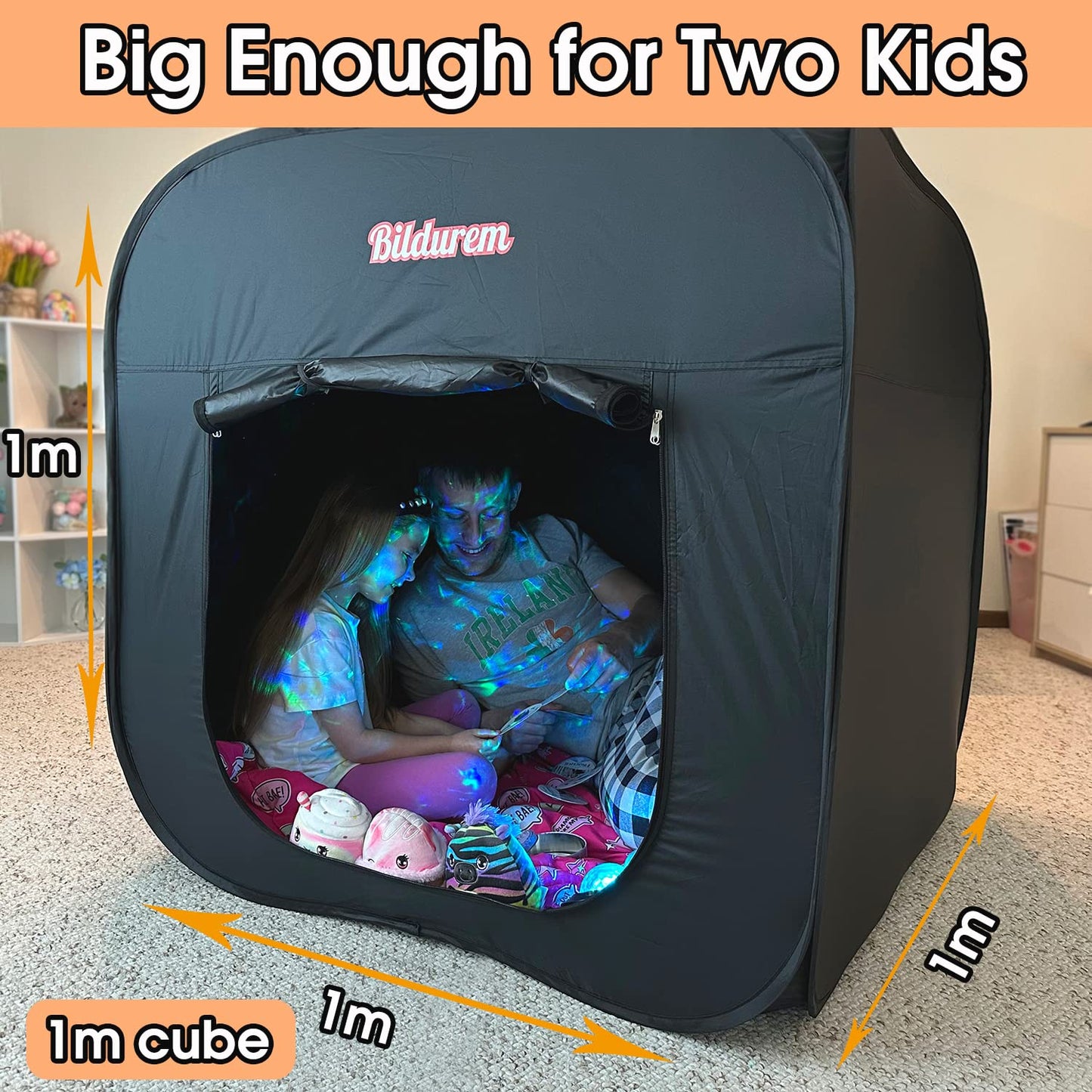 Bildurem Sensory Tent for Kids – Calming Blackout Play Space