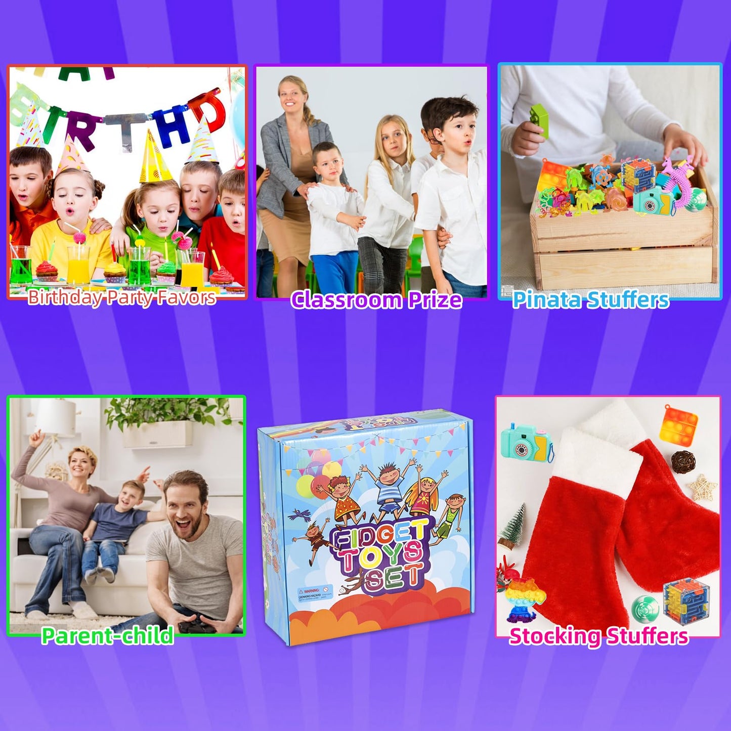 BILLFULL 1000 Pcs Party Favors & Fidget Toys Bulk for Kids