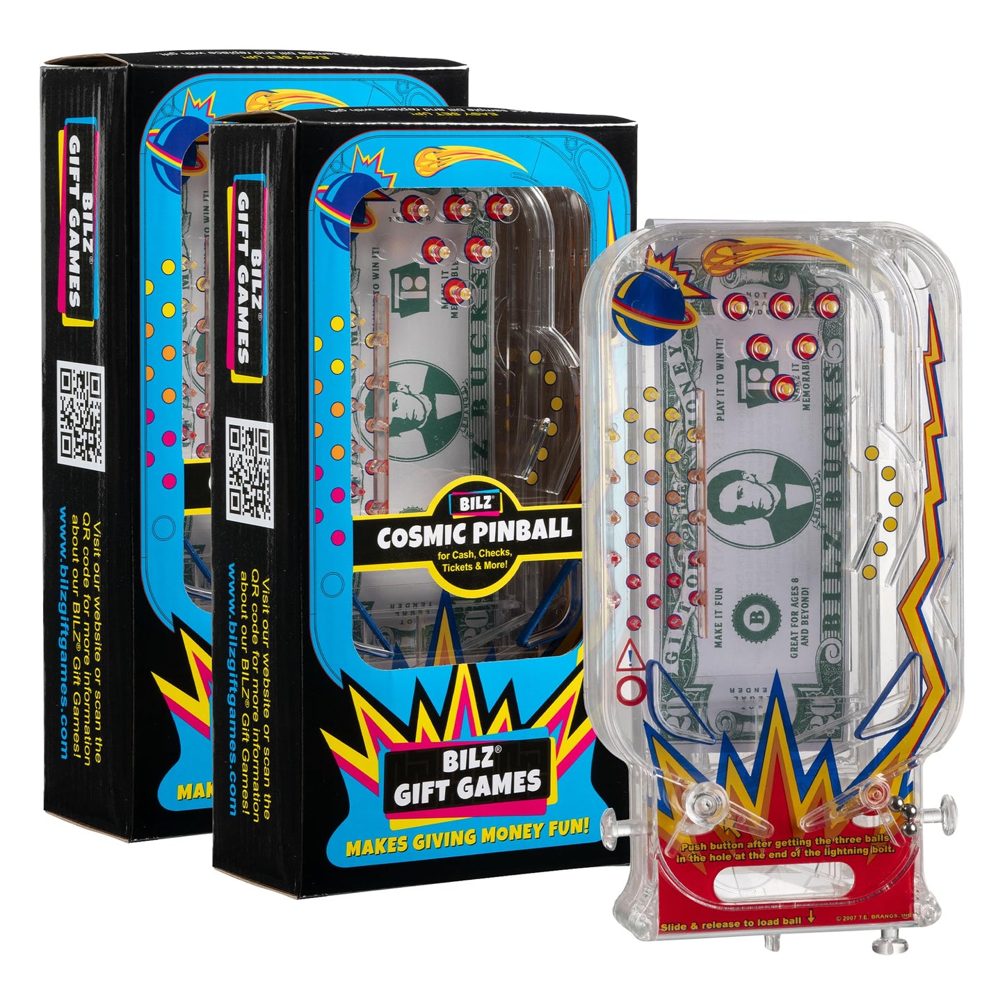 BILZ Cosmic Pinball – Fun Money Gifting Puzzle (Ages 8+) | 2 Pack