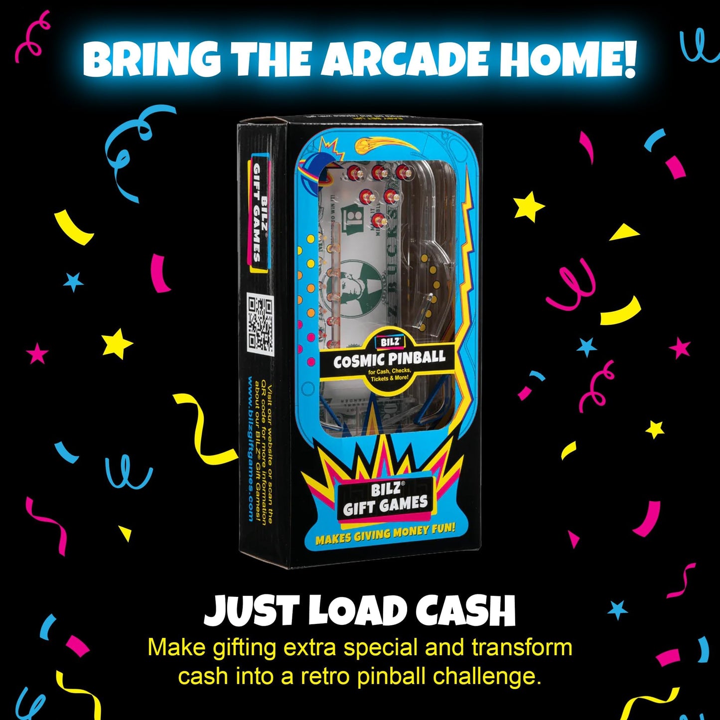 BILZ Cosmic Pinball – Fun Money Gifting Puzzle (Ages 8+) | 2 Pack