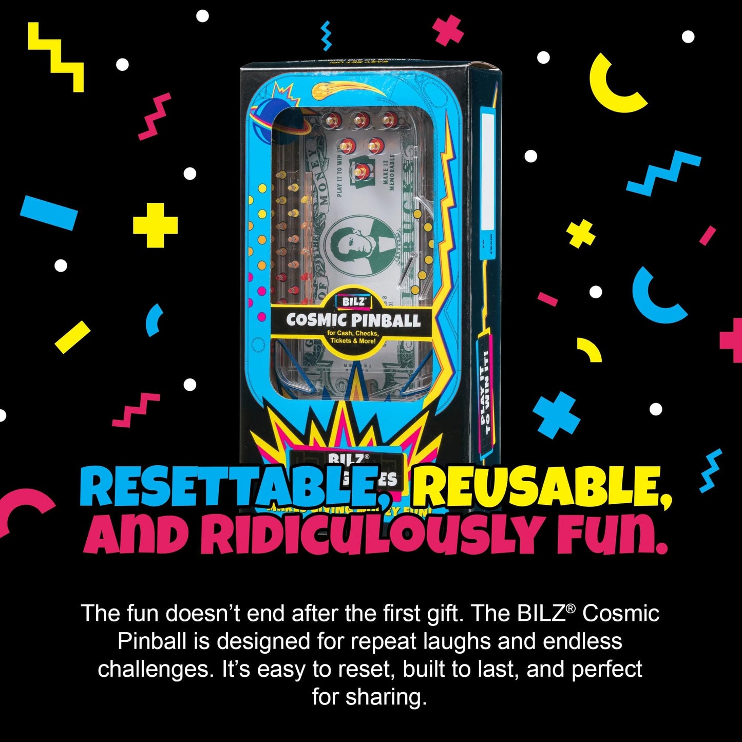 BILZ Cosmic Pinball – Fun Money Gifting Puzzle (Ages 8+) | 2 Pack