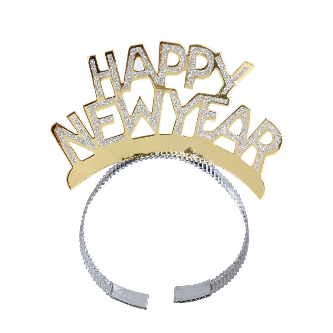 BinaryABC Happy New Year Headband Tiara - 12 Pack New Year’s Eve Party Favors
