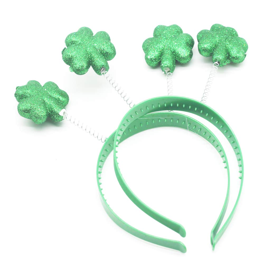 BinaryABC St Patrick's Day Headband – Shamrock Boppers (2 Pcs)
