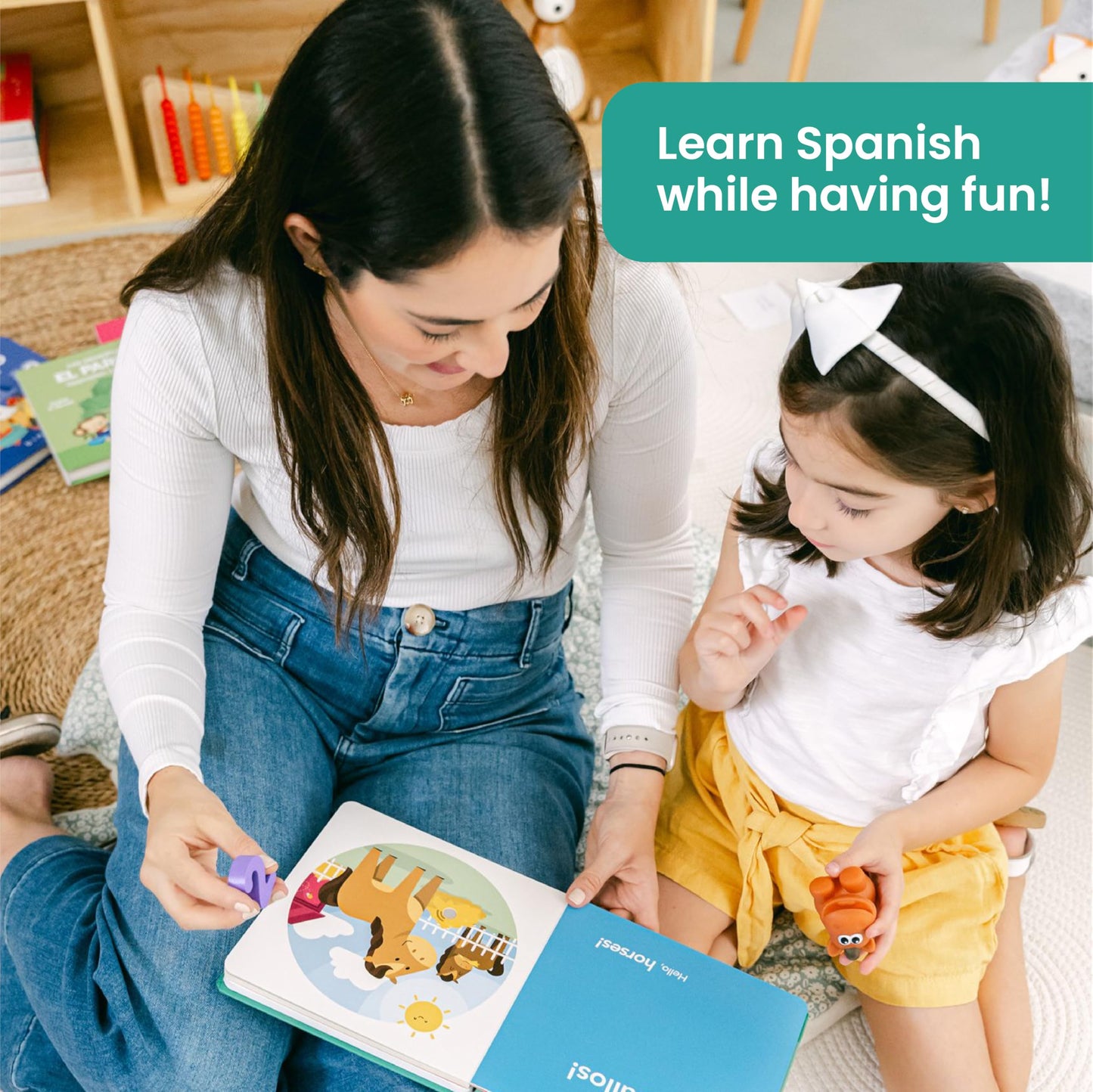 Binibi La Granja Bilingual Sound Book – Interactive Spanish & English for Babies Ages 1-5