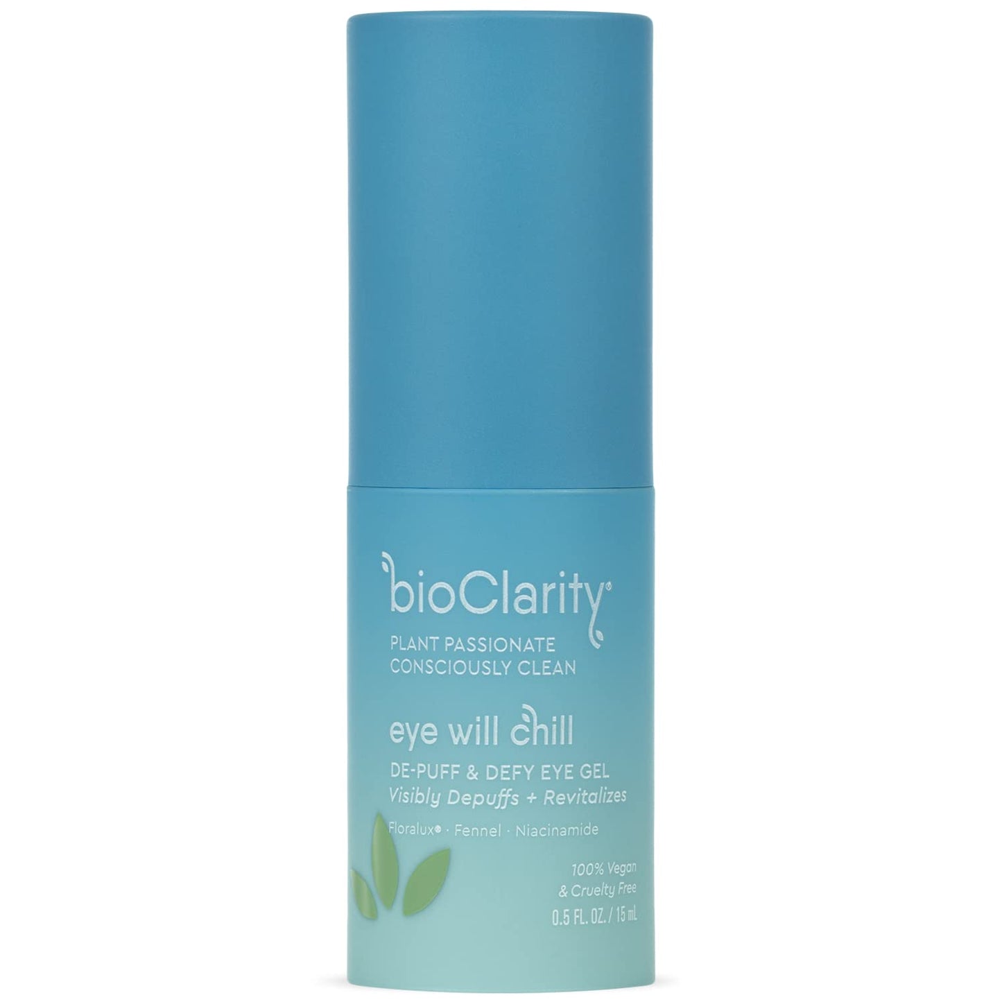 BioClarity Eye Will Chill De-Puff Eye Gel – 100% Vegan, Cruelty-Free | Niacinamide (B3), Vitamins