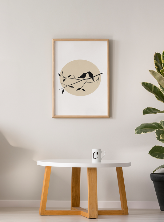 Minimalist Bird Silhouette Poster