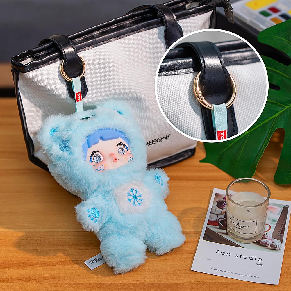 BIRZWOT Nommi Plush Blind Box — 1 of 7 Surprise Plush Figures, Keychain & Bag Charm