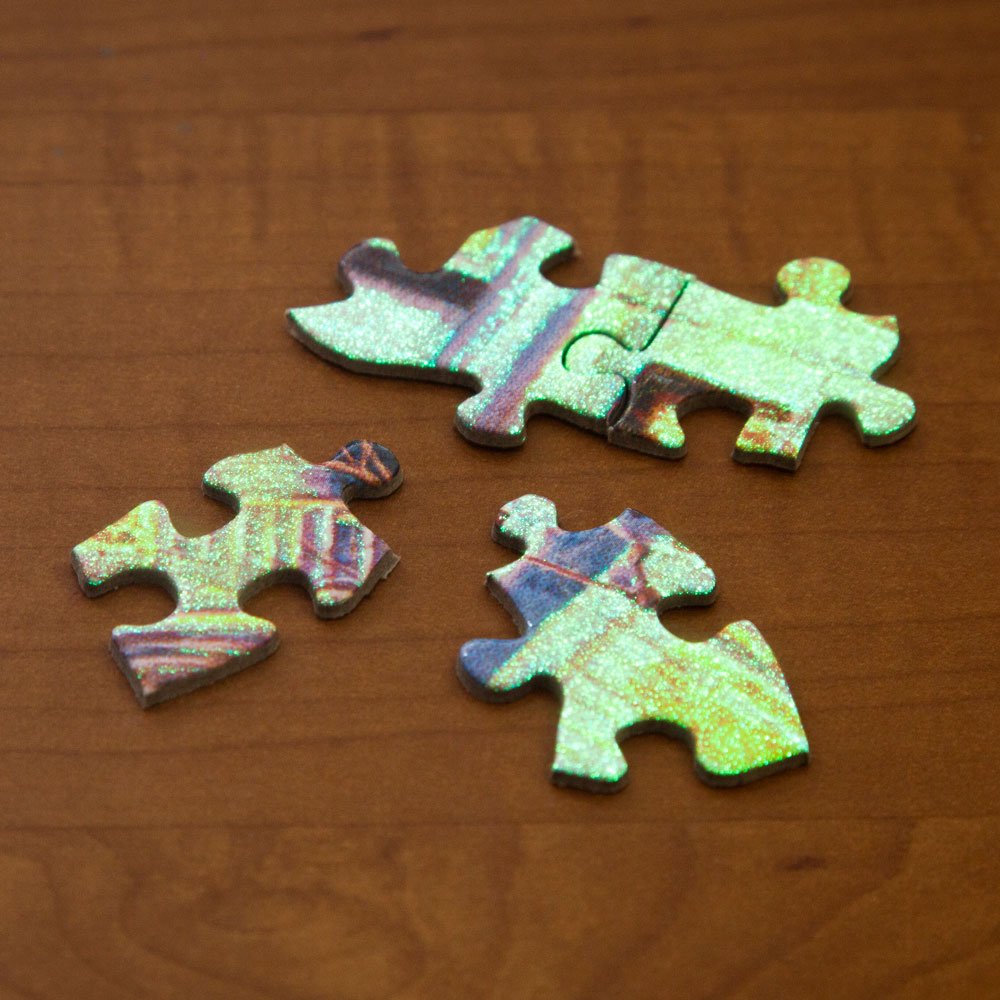 Bits and Pieces Glow in the Dark Christmas Puzzle Not a Creature Was Stirring 1000-Piece Jigsaw
