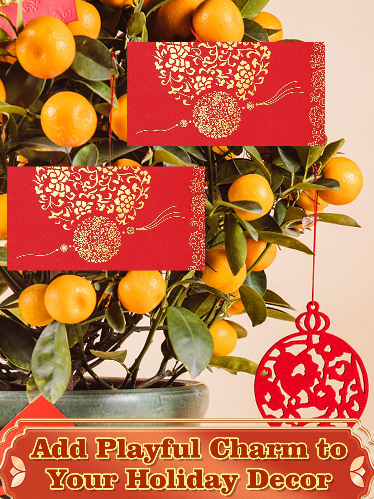 Biubee 25Pcs Chinese New Year Scratch Off Fortune Cards with Red Envelopes – 2026 Year of the Horse