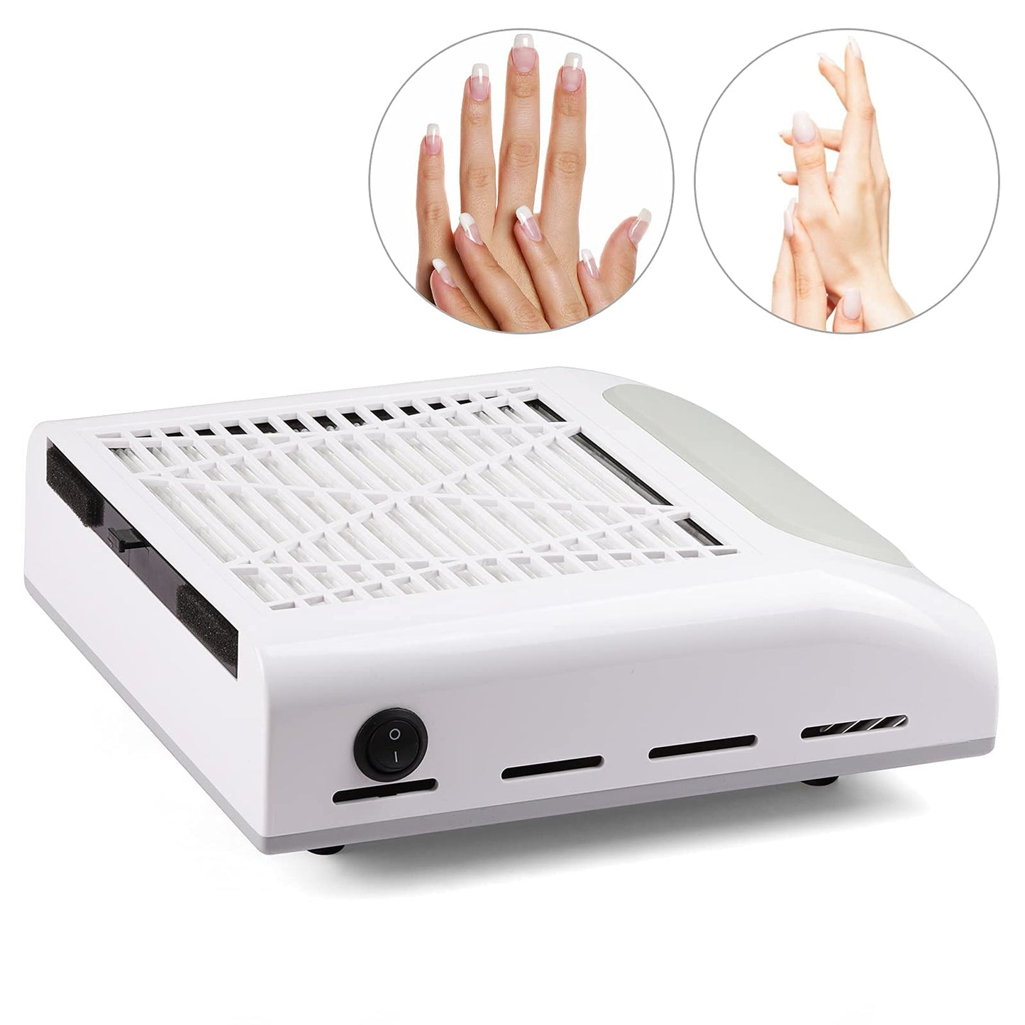 Biutee Nail Dust Collector – 80W Vacuum with 2 Reusable Filters | Low Noise Nail Salon Extractor
