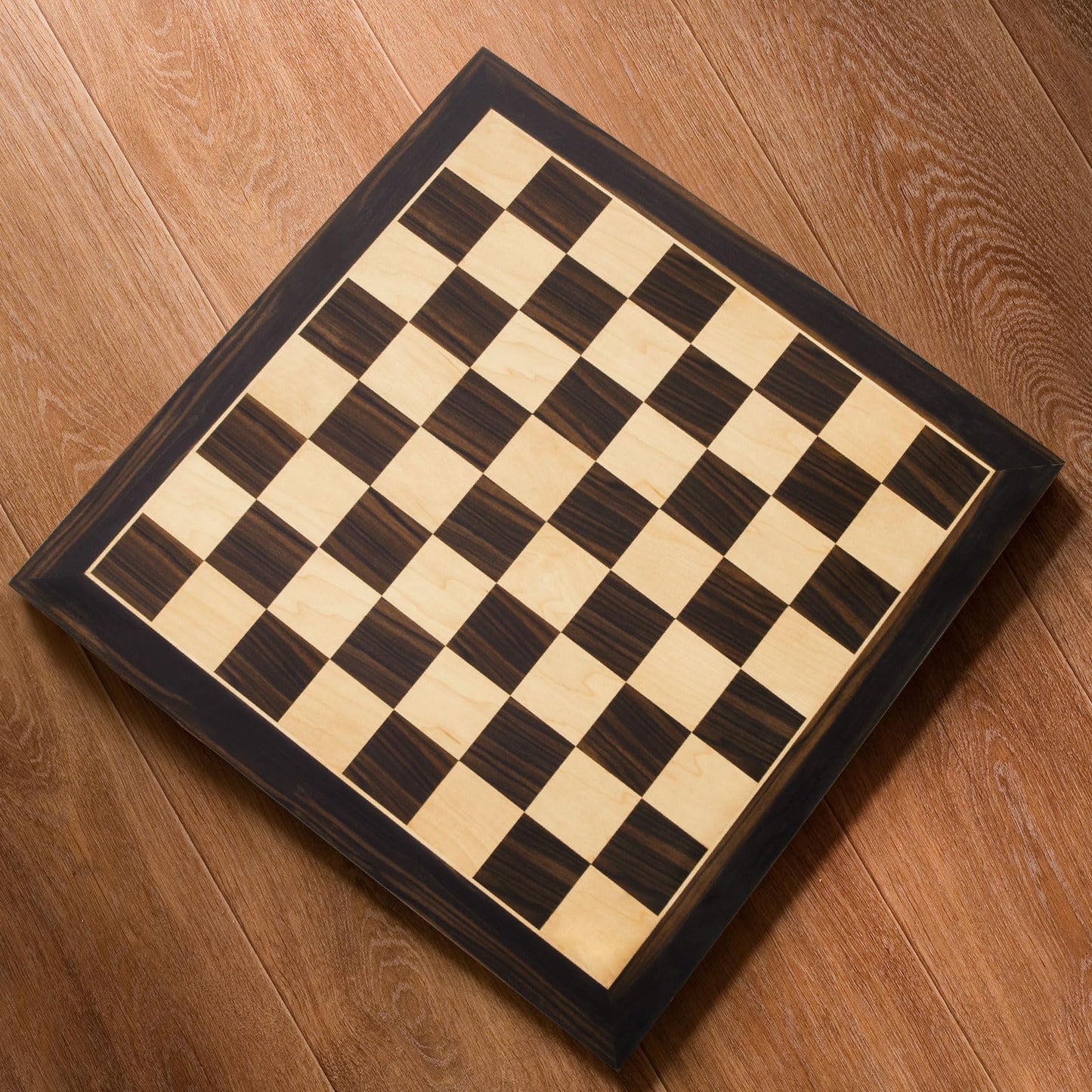 BIVOMON 21.25-inch Wooden Chess Board – Tournament-Grade 64-Square Board with 2.2-Inch Squares
