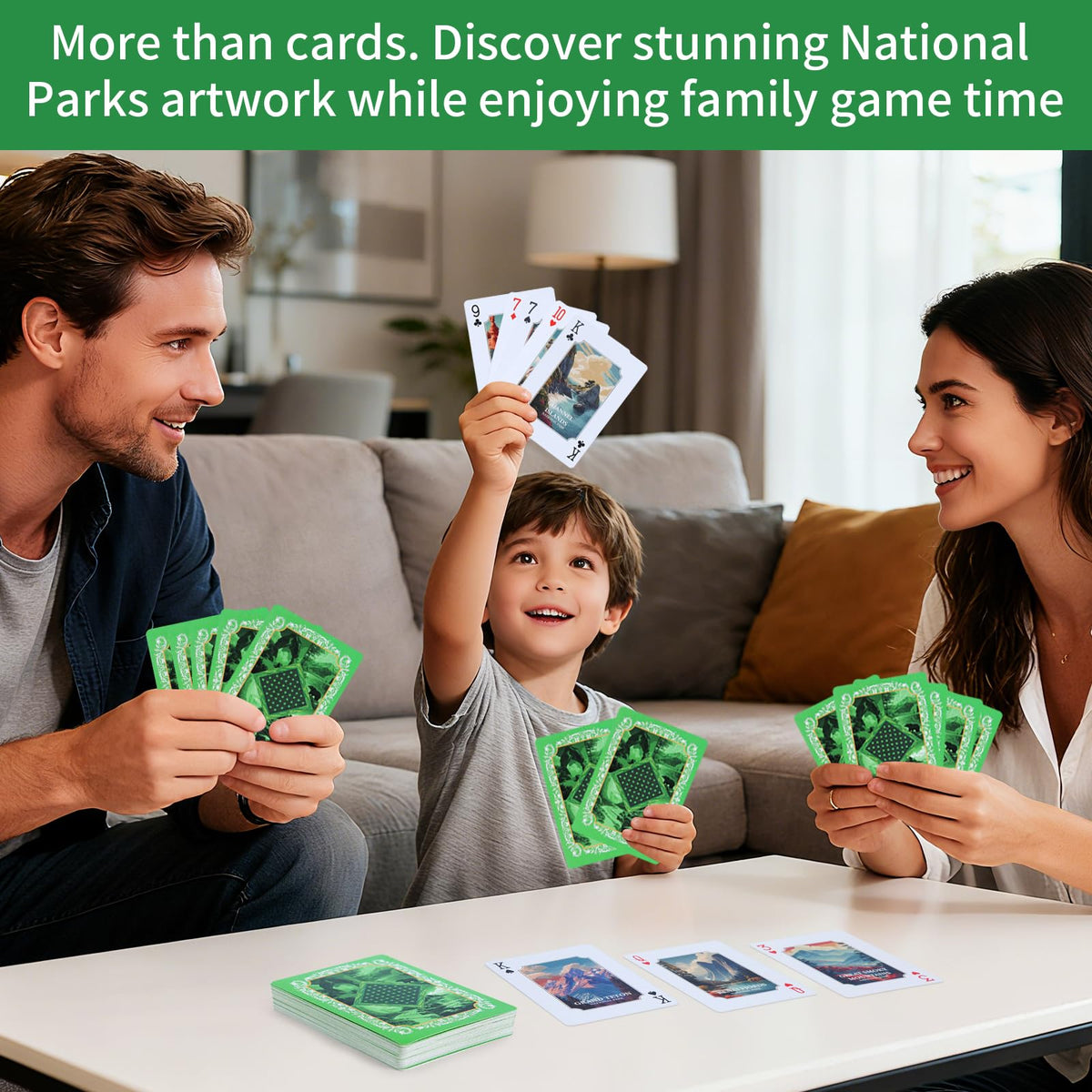 BIZYAC National Parks Playing Cards | 54 Unique Parks Deck for Travel & Outdoors