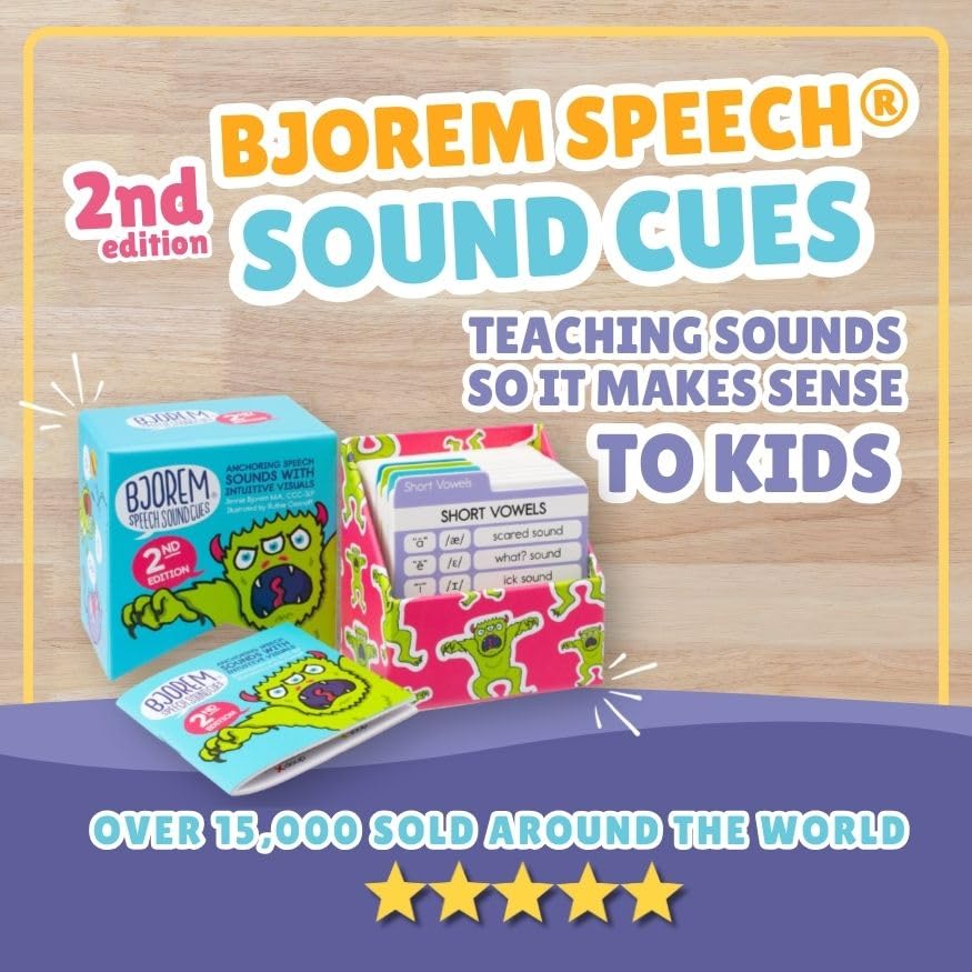 Bjorem Speech 2nd Edition Sound Cues – Comprehensive Phonetic Cue Cards for Speech Therapy & Early Literacy