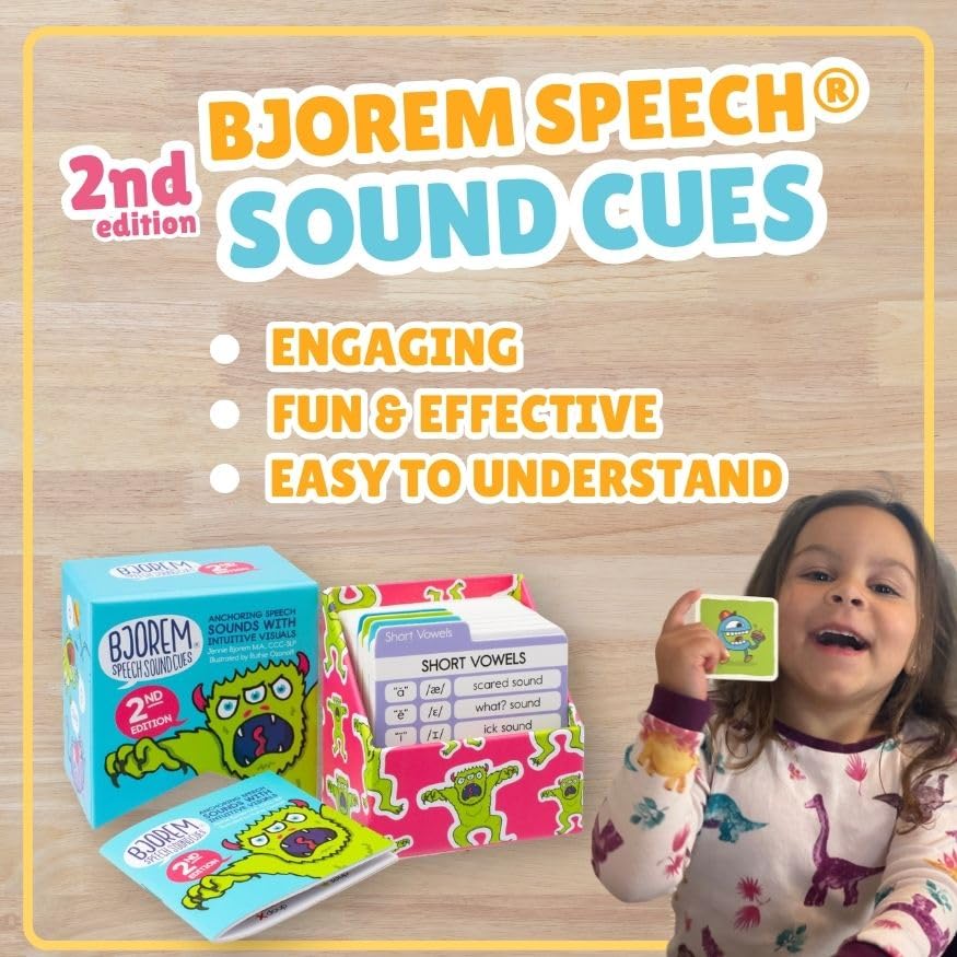 Bjorem Speech 2nd Edition Sound Cues – Comprehensive Phonetic Cue Cards for Speech Therapy & Early Literacy