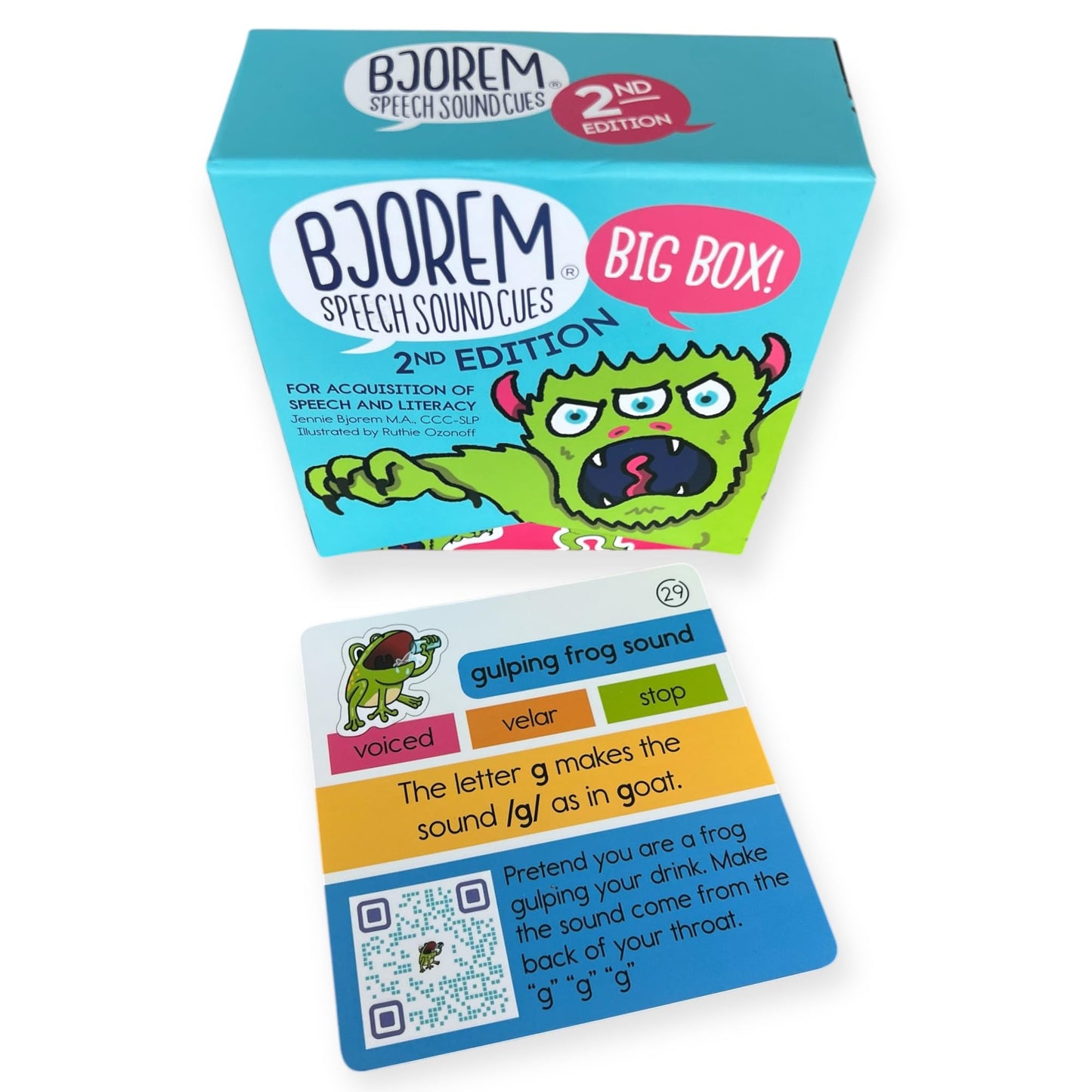 Bjorem Speech 2nd Edition Big Box of Sound Cues – Phonetic Cards for Therapy & Early Literacy