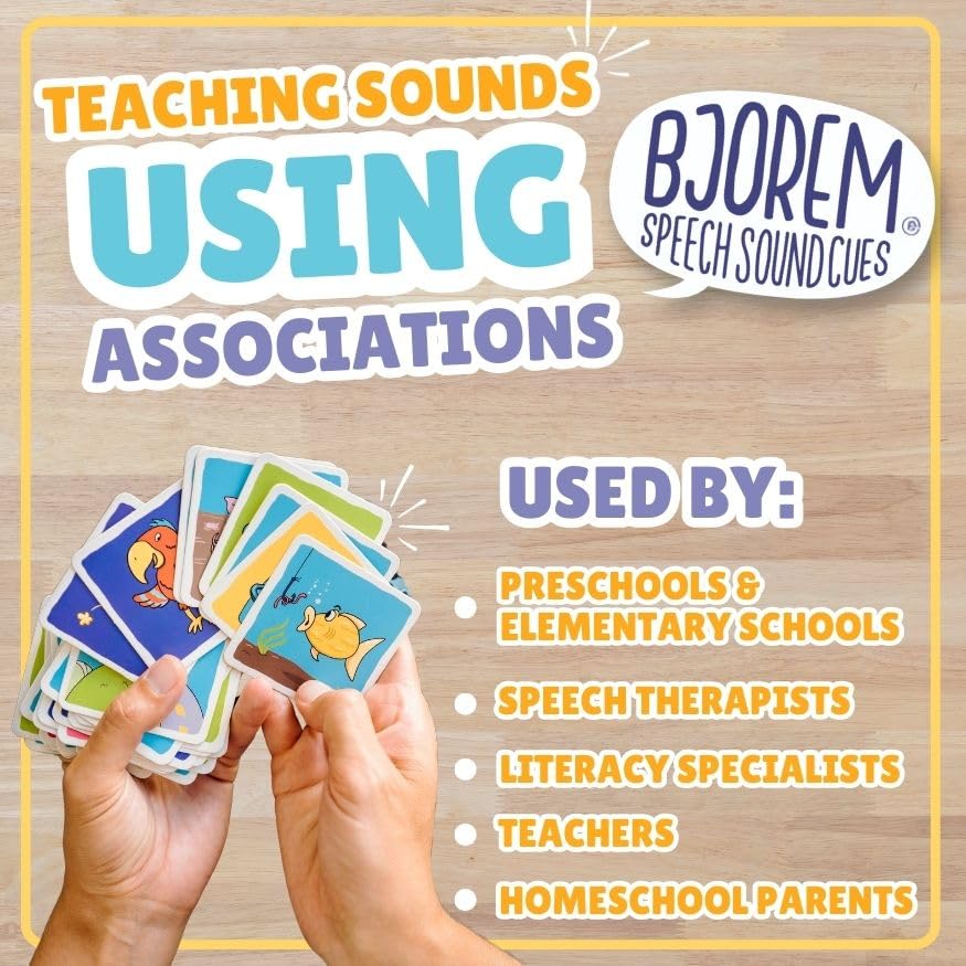 Bjorem Speech 2nd Edition Sound Cues – Comprehensive Phonetic Cue Cards for Speech Therapy & Early Literacy