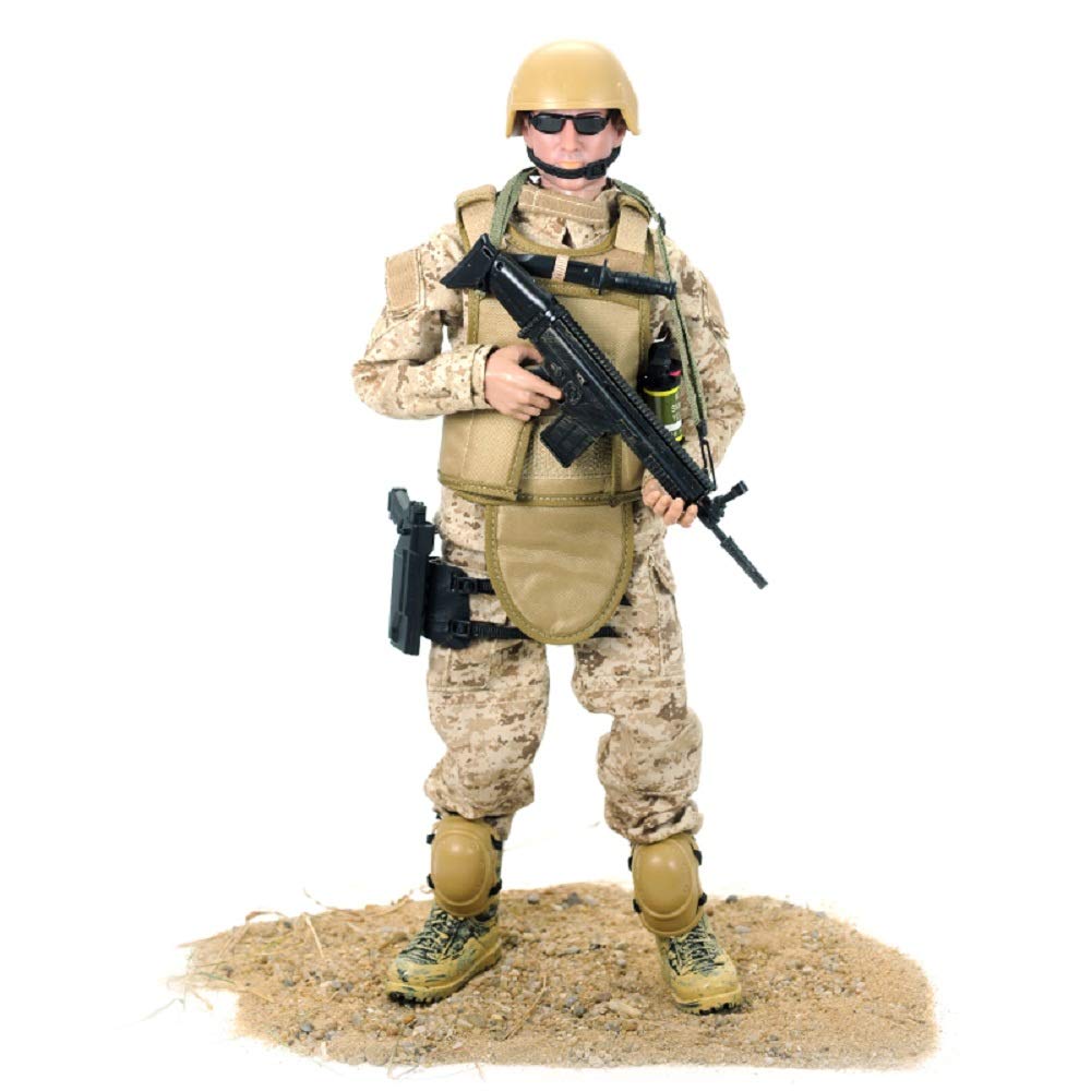 BJPEY 12-Inch Special Forces Action Figure – Desert Camouflage, 1:6 Scale